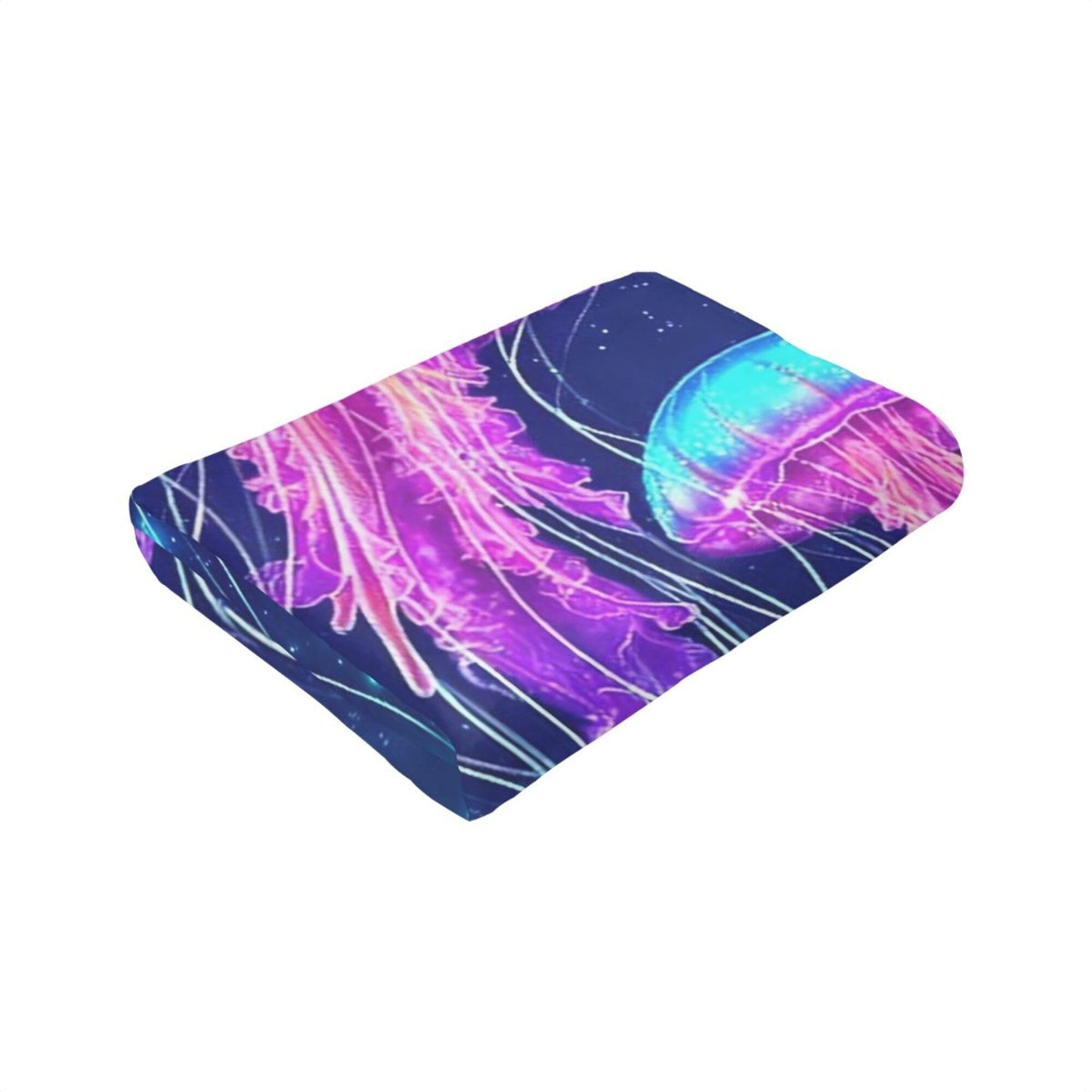 Jellyfish Blanket Jellyfish Fleece Throw Blanket Super Soft Fuzzy Plush Cozy Warm Jellyfishes Decor Stuffed Bedding Blankets Gift for Boys Girls Men Women Kids & Adult 50"x40"