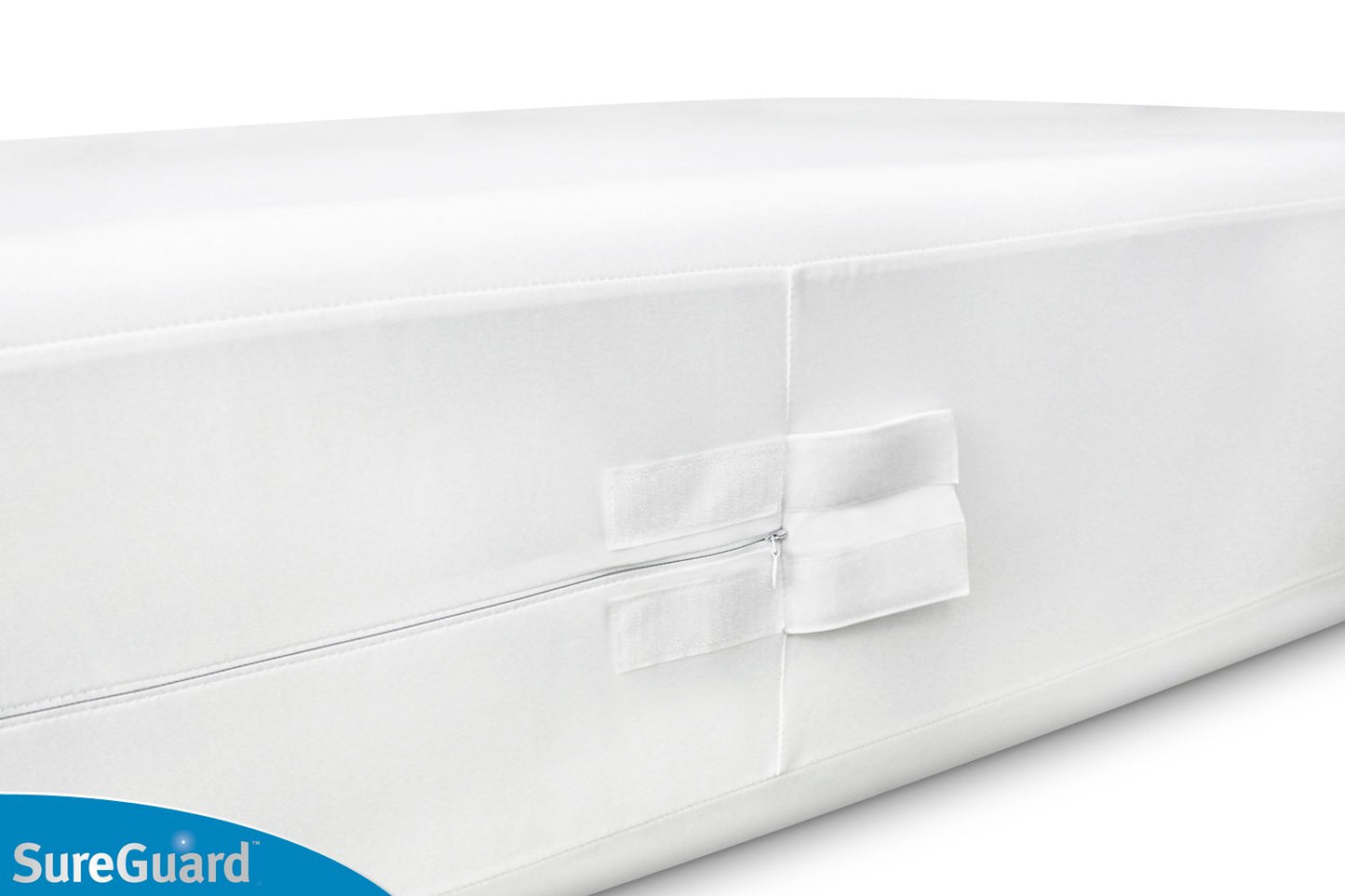 SureGuard Full Size Box Spring Encasement - 100% Waterproof, Bed Bug Proof, Hypoallergenic - Premium Zippered Six-Sided Cover