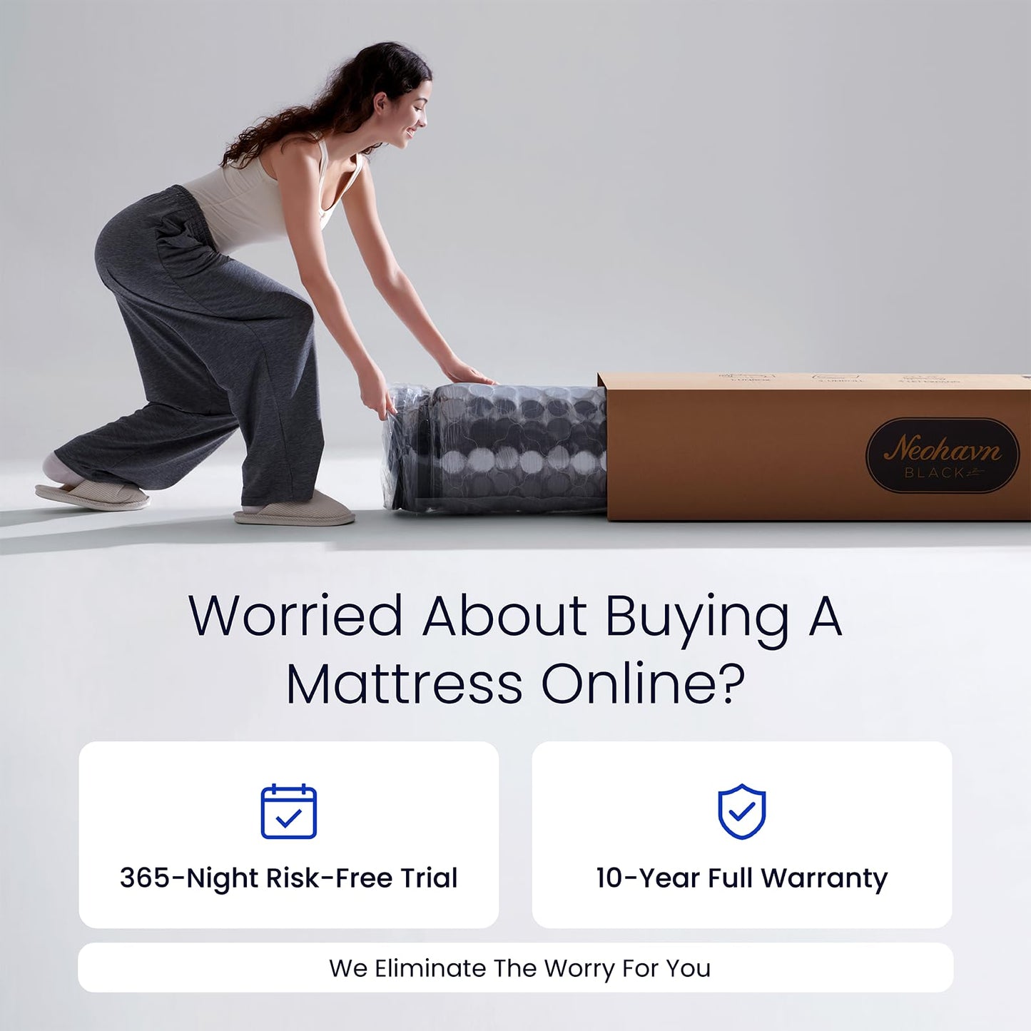 Neohavn Short Queen Mattress,12 Inch Cooling Gel Memory Foam - Medium Firm Hybrid RV Mattress in a Box,Fiberglass-Free, Soft Knit Cooling Cover, Motion Isolation, CertiPUR-US Certified