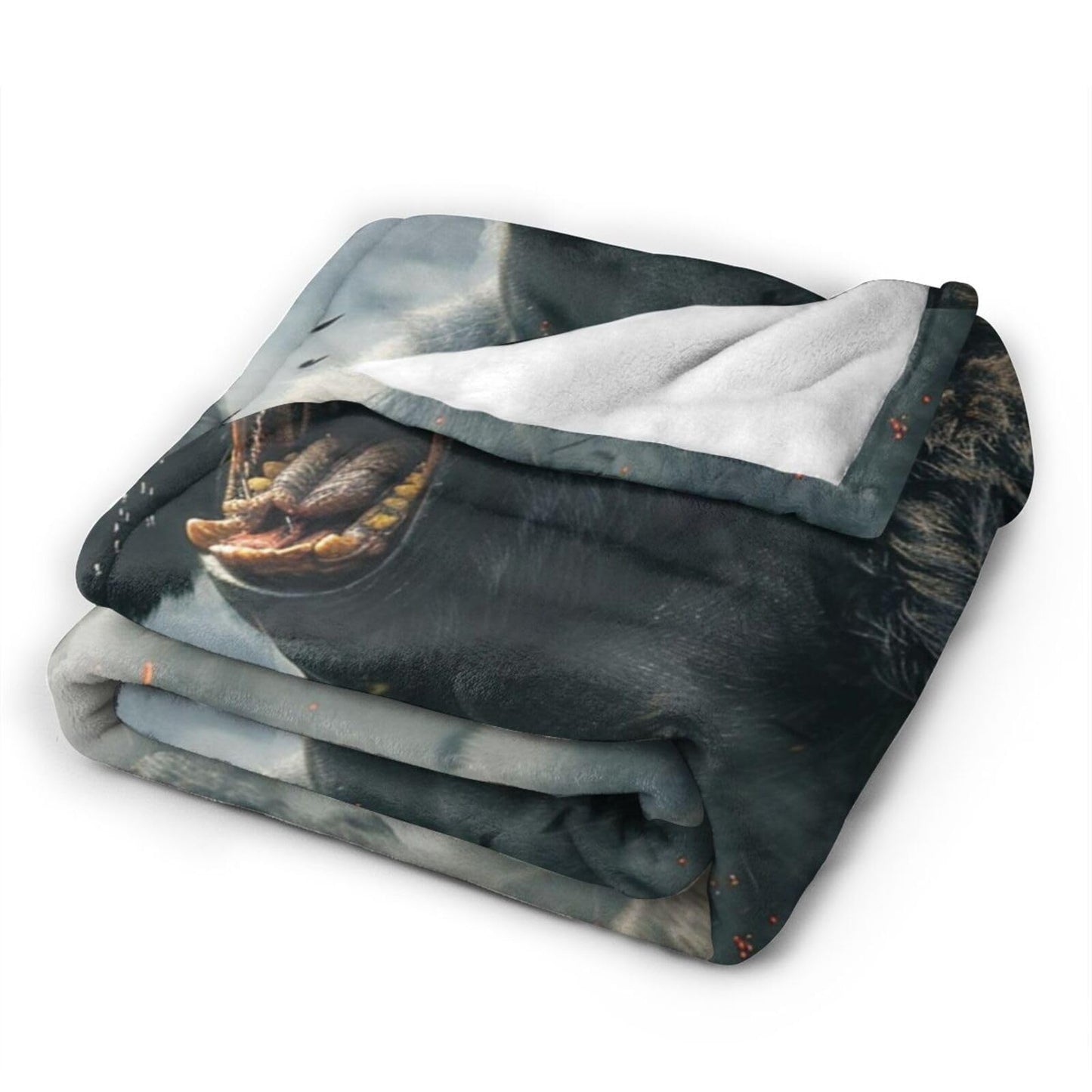 Qycazzw Giant Gorilla Blanket Gifts for Women Girls Kids, Cute Gorillas Throw Blankets, Soft Cozy Flannel Throws for Sofa Couch Bedroom Decor 50x60in