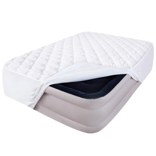 Air Mattress Cover Full Mattress Pad, Thick Quilted Mattress Topper Full, Super Soft Breathable and Noiseless Down Alternative Fiber Pillow Top Mattress Pad (15-23'' Deep Pocket)
