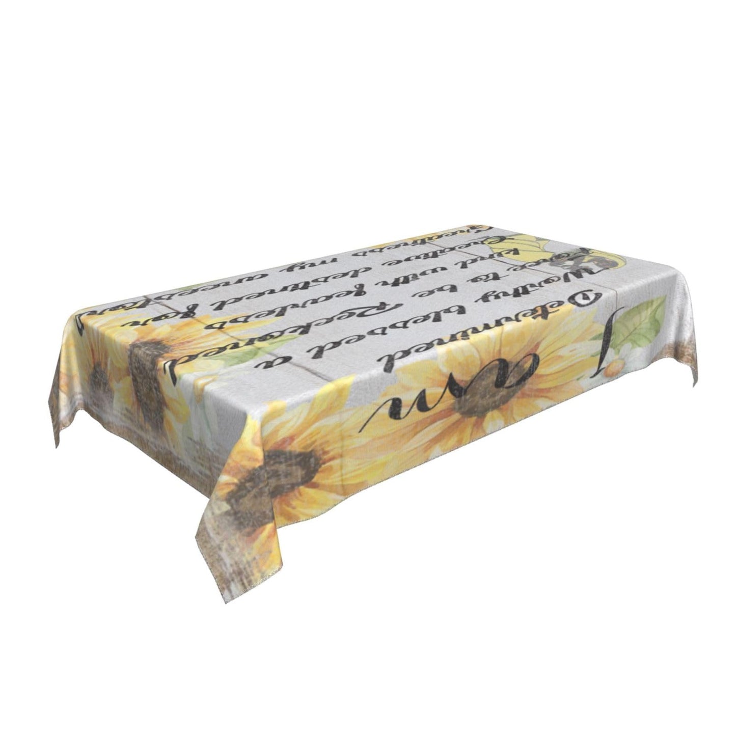 African America Women Inspirational Quote Rectangular Tablecloth Table Cloth Decorative Table Cover for Dining/Party/Buffet/Wedding 35 x 55 Inches