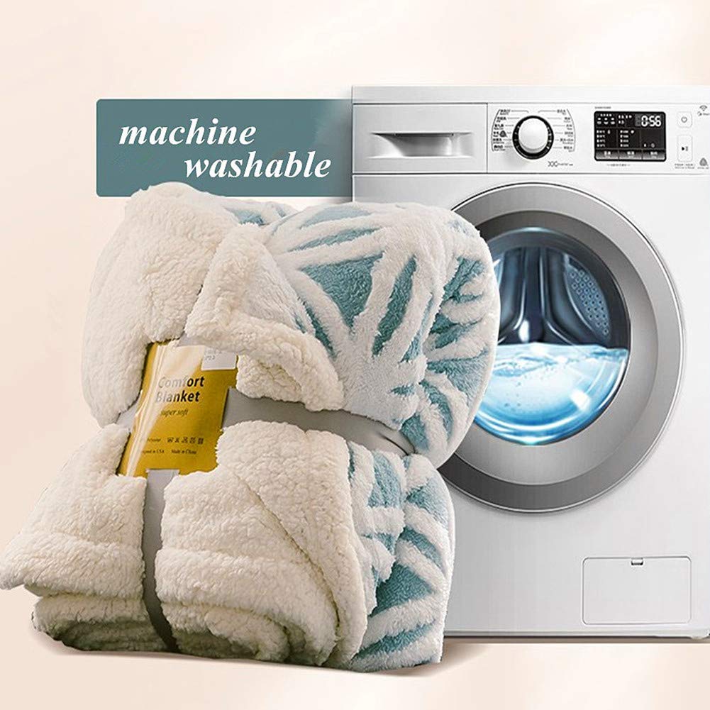 UKELER Boho Sherpa Throw Blanket and Faux Fur Throw Blanket, Soft Cozy Warm Blanket for Bed, Couch, Sofa, Office, Camping, Travel