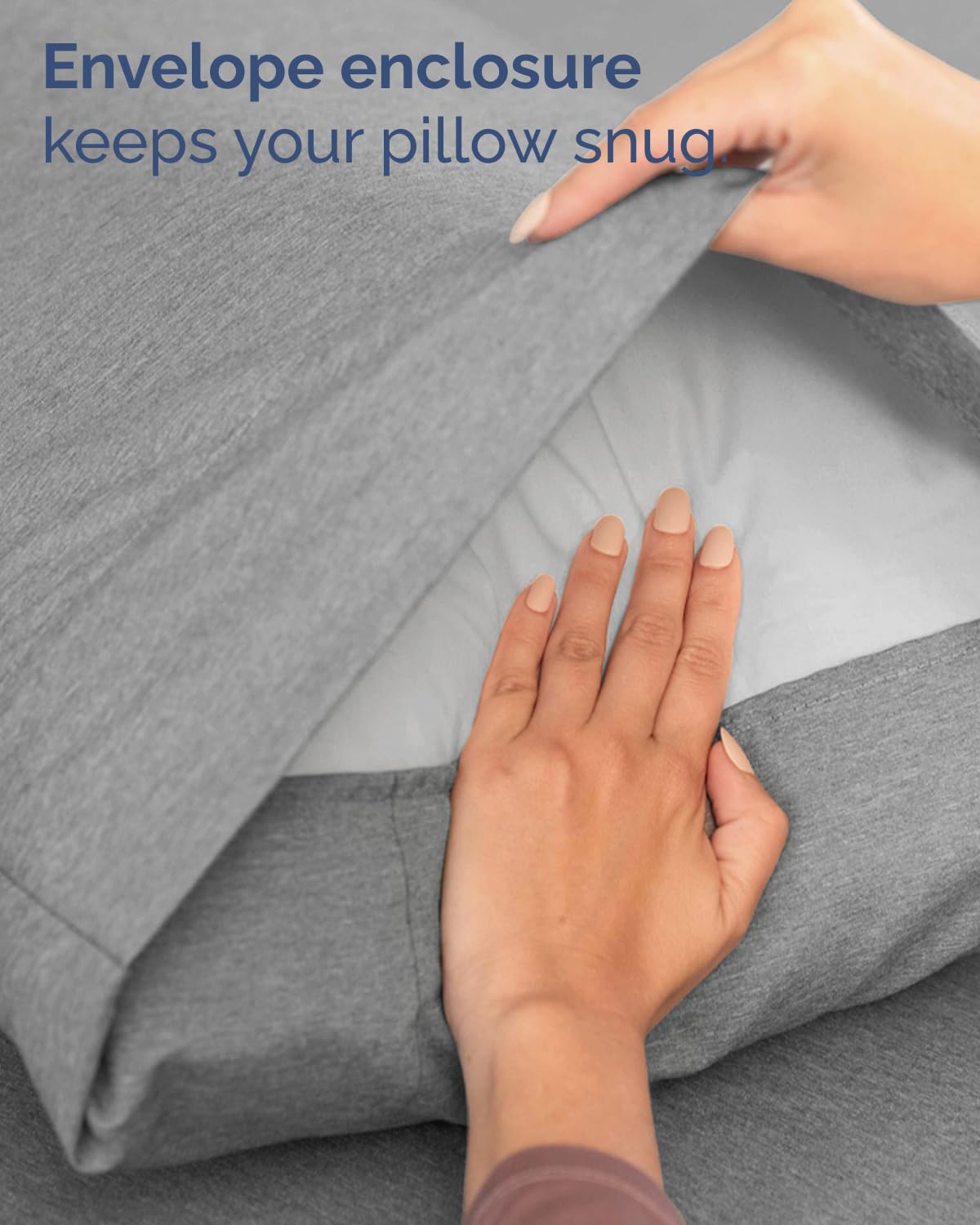 Twin Size 3 Piece Sheet Set - Comfy Breathable & Cooling Sheets - Hotel Luxury Bed Sheets for Women & Men - Deep Pockets, Easy-Fit, Soft & Wrinkle Free Sheets - Heathered Grey Oeko-Tex Bed Sheet Set