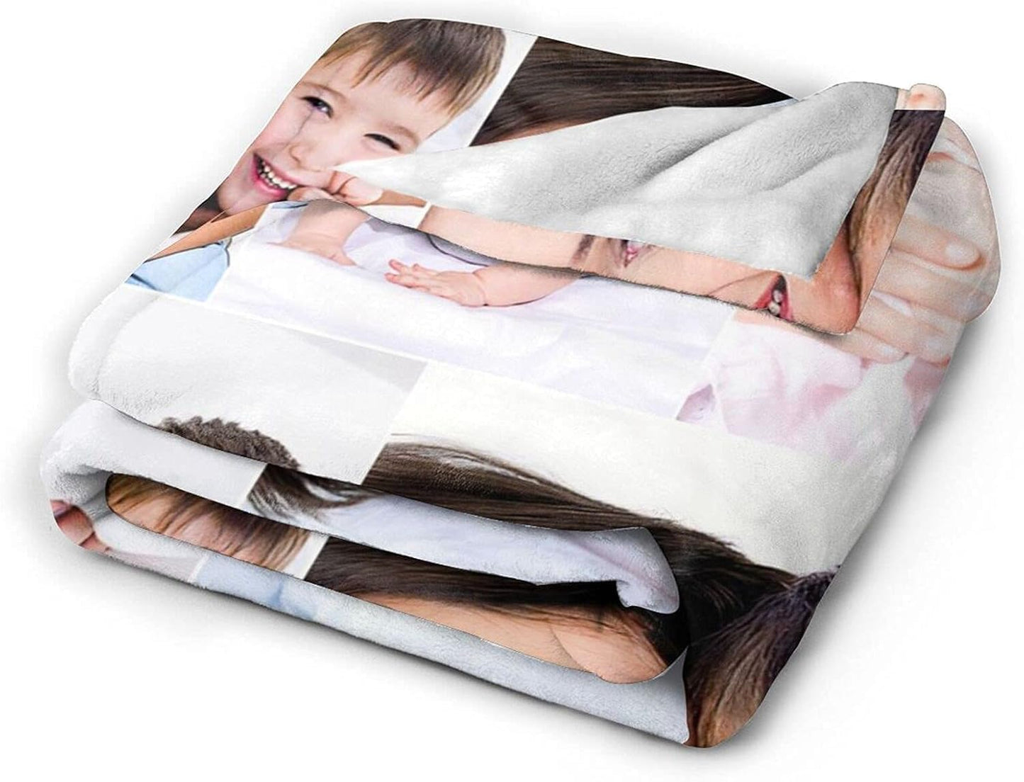 Ships Next Day . Custom Blanket with Photos Text Customized Blanket Personalized Flannel/Sherpa Throw Blankets for Adult Kid Birthday Christmas Halloween Fathers Mothers Valentines Gift - 50"x 60"