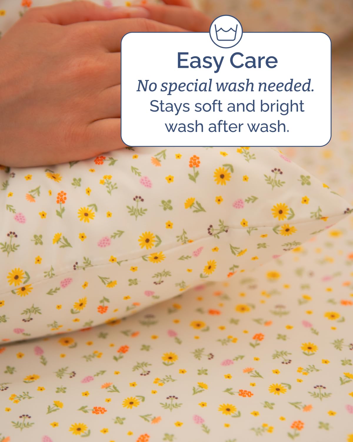 Floral Sheets - Flower Print Bed Sheet Set - 1 Flat, 1 Fitted & 2 Pillowcases w/ Deep Pockets - Comfy, Cozy, Wrinkle & Fade Free - Boho Botanical Bedding - Soft, Breathable & Cooling - Queen Size Set