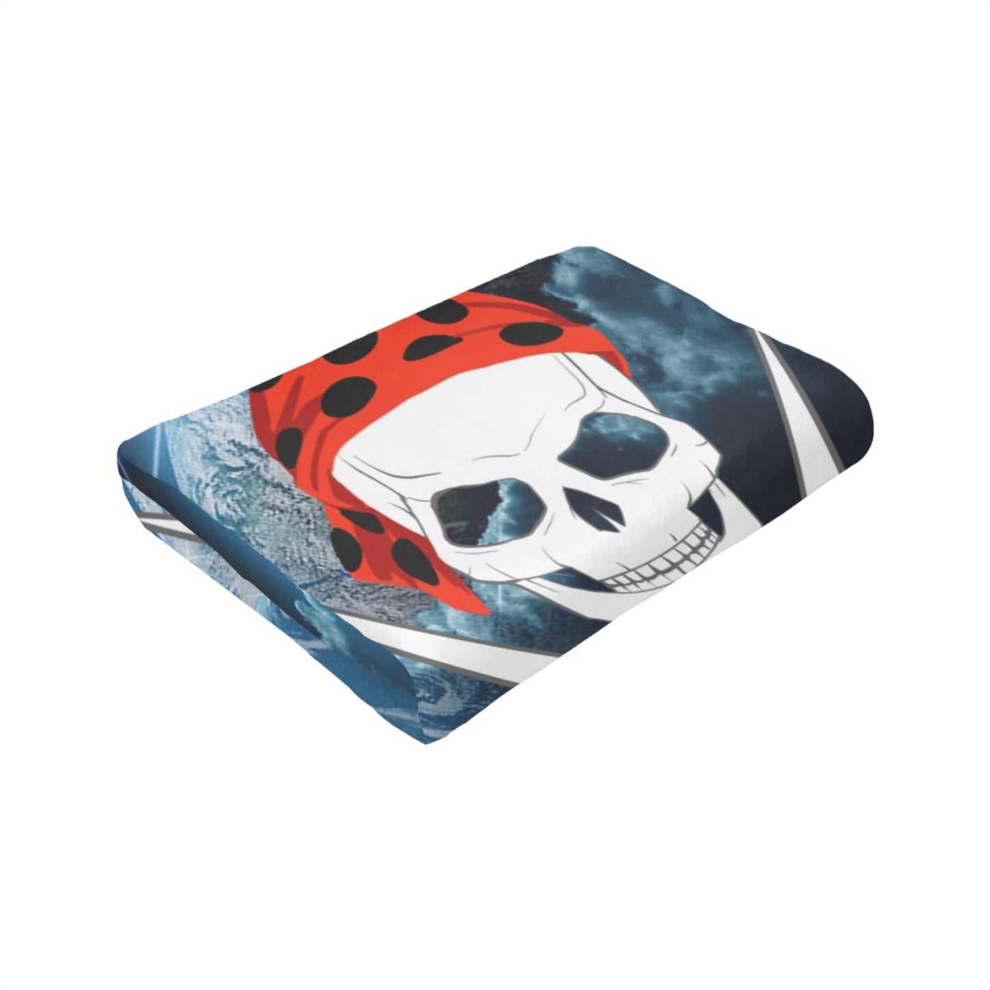 Pirate Blanket Super Soft Flannel Blanket Comfy Cozy Throw Blanket Couch Lightweight Blankets for Living Room Bedroom 40"x30"