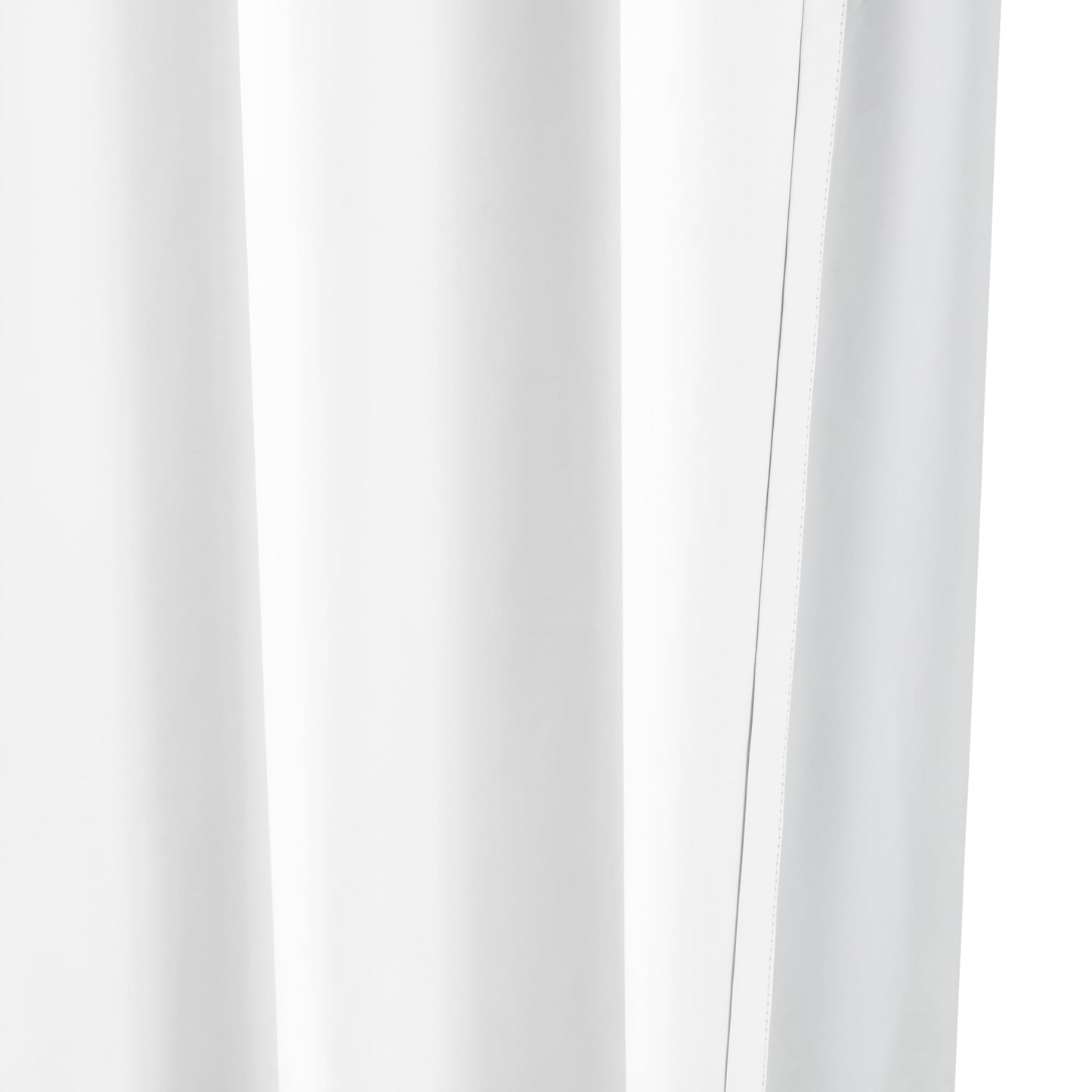 Amazon Basics Room Darkening Blackout Window Curtains 2 Panels with Grommets, for Living Room and Bedroom, 52 x 84 inches, White