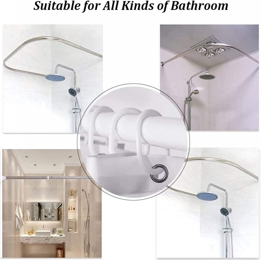 Bathroom 4 Pieces Shower Curtain Set Ghostbusters Bathroom Decorations