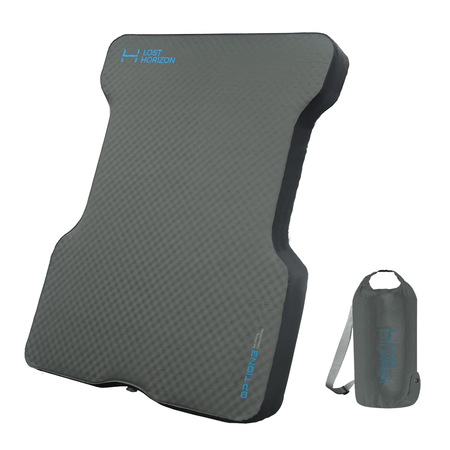 Lost Horizon Truck Bed Camping Air Mattress with Foam, Self Inflating Sleeping Pad for Full Size 5.5-5.8FT with Pump Sack, 4.5" Thick