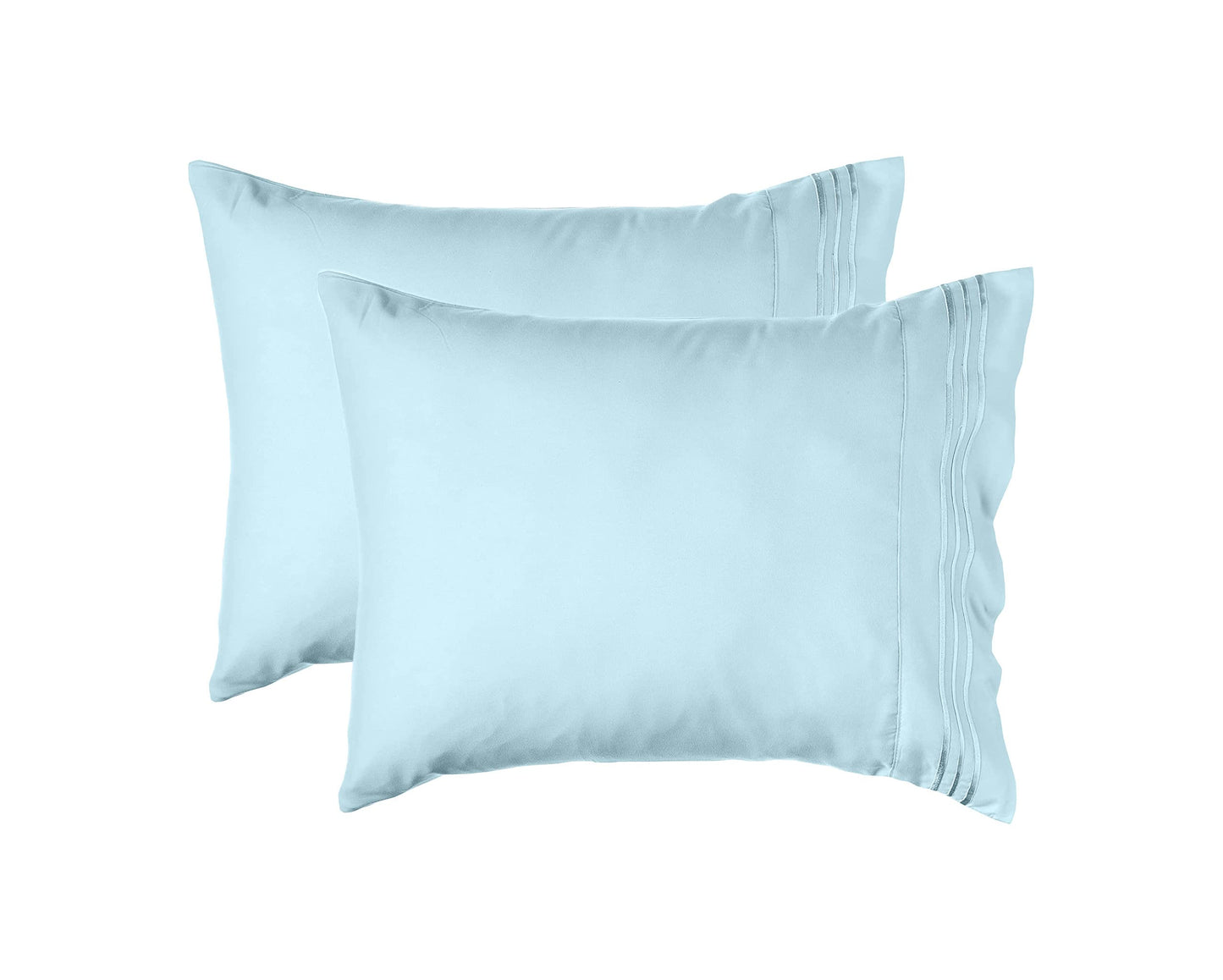 Elegant Comfort 4-Piece King- Smart Sheet Set! Luxury Soft 1500 Premier Hotel Quality Wrinkle and Fade Resistant with Side Storage Pockets on Fitted Sheet, King, Aqua Blue