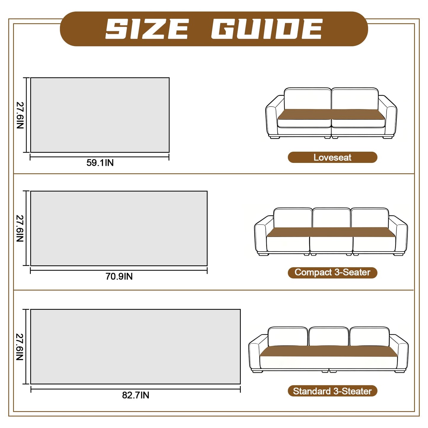 HAOYONG Couch Covers for Dogs Washable, Non Slip Fuzzy Durable Couch Covers for 3 Cushion Sofa Pet Friendly Furniture Protector Covers Dog Mat for Couches (Beige, 27.6"×82.7")