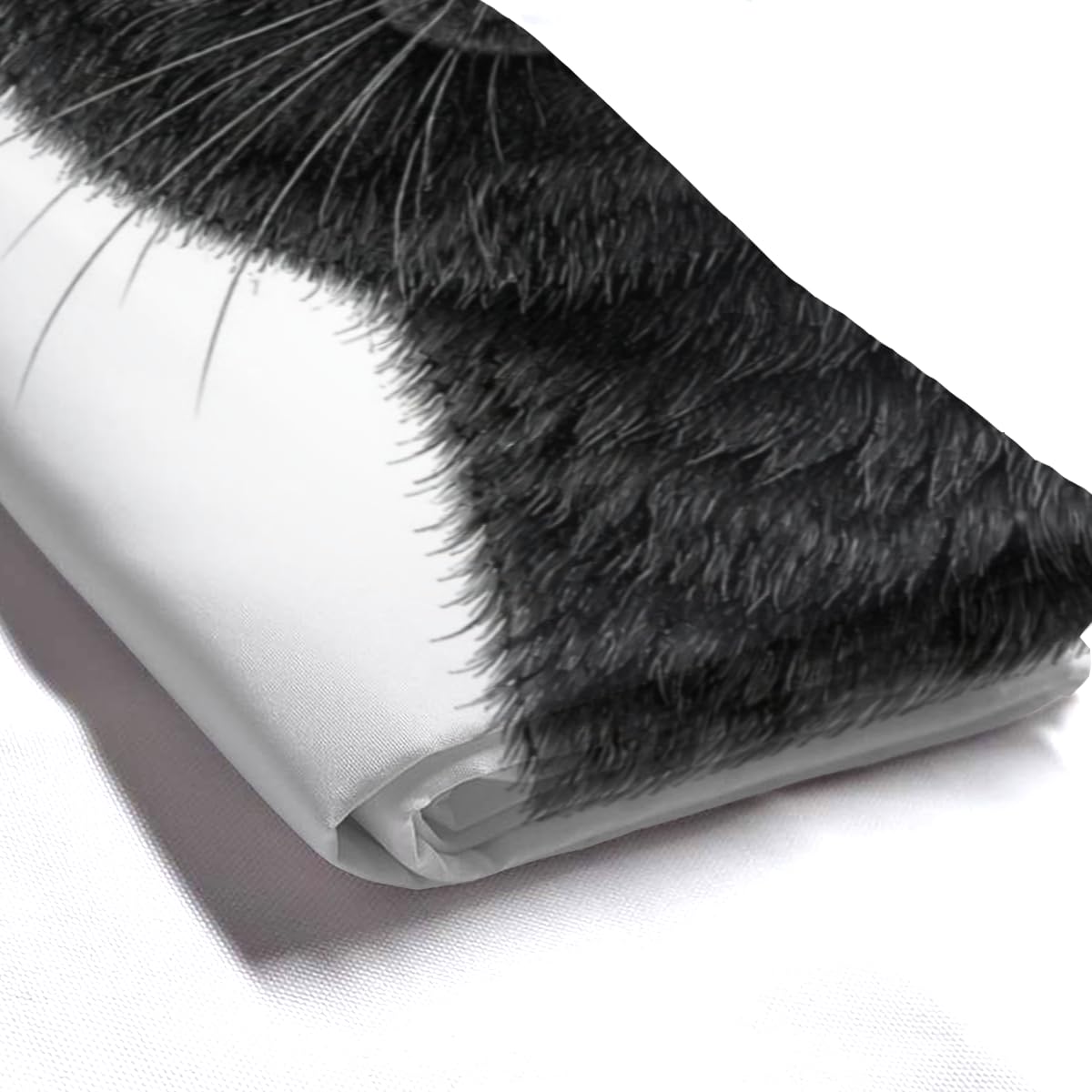 LFINKARTGOGO Sketch Black Cat Shower Curtain 72x72 Inch with 12 Hooks Black White Animal Portrait Bathroom Decor Cute Animal Waterproof Washable Polyester Bath Curtain