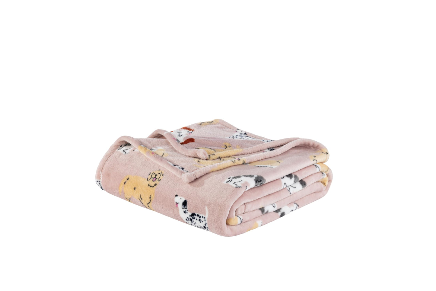 Sushing Cartoon Fleece Blanket, Cute Animal Characters Plush Home Decor, Soft Lightweight Gift for Adults Kids, Machine Washable, 90in x 90in, Pups