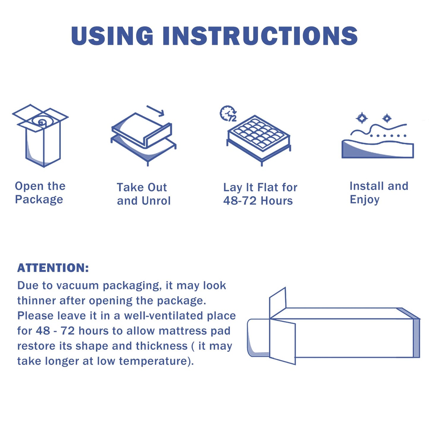 OLANLY Queen Quilted Fitted Mattress Pad – Soft Pillow Top Mattress Topper, Down Alternative Fill, Cooling Comfort Breathable Mattress Cover, Machine Washable Deep Pocket Mattress Protector, White