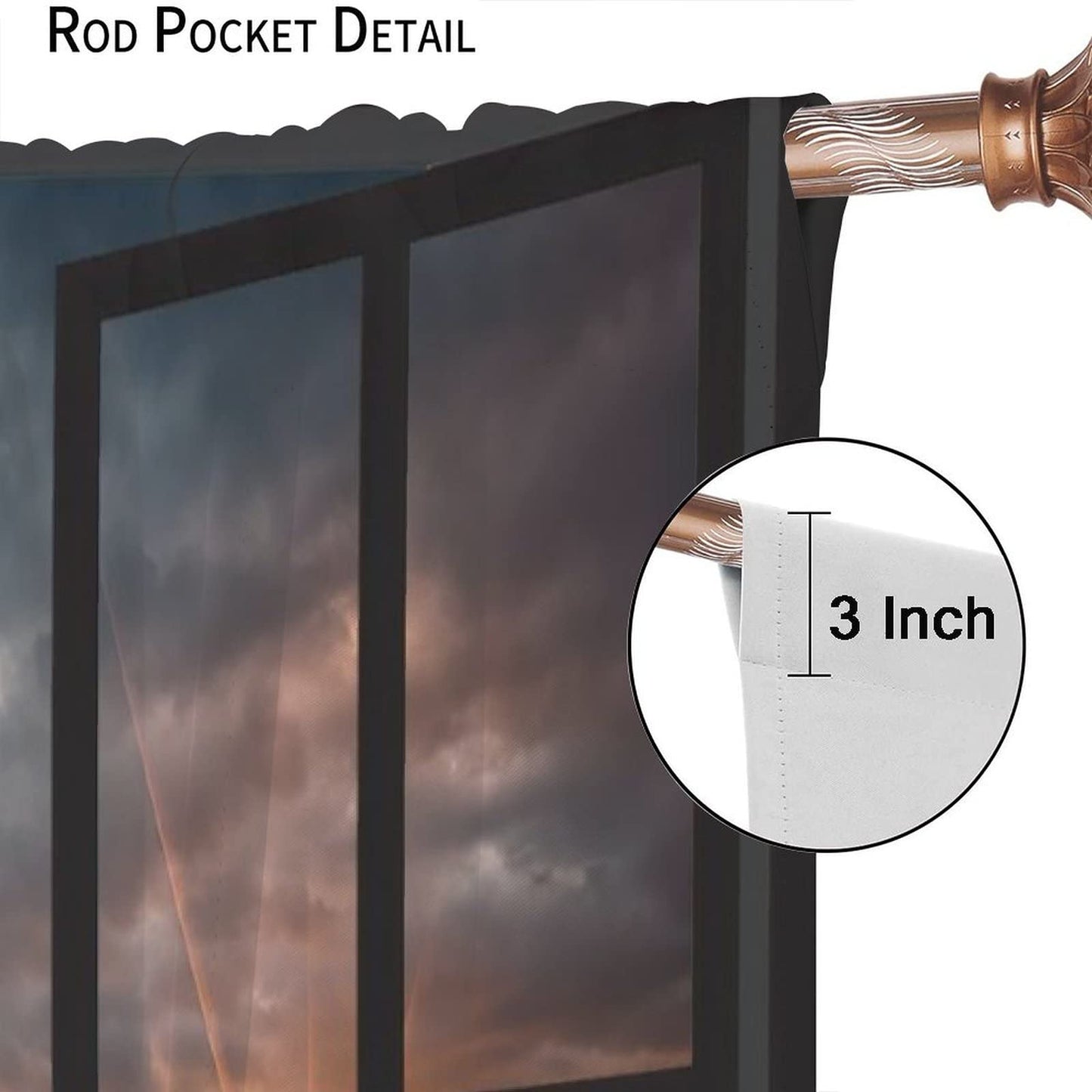 New York Blackout Curtains,Modern NYC Scenery at Sunset Dawn with Skyscrapers Buildings Rod Pocket Window Door Curtains for Living Room Bedroom Office Decor W42xL45in
