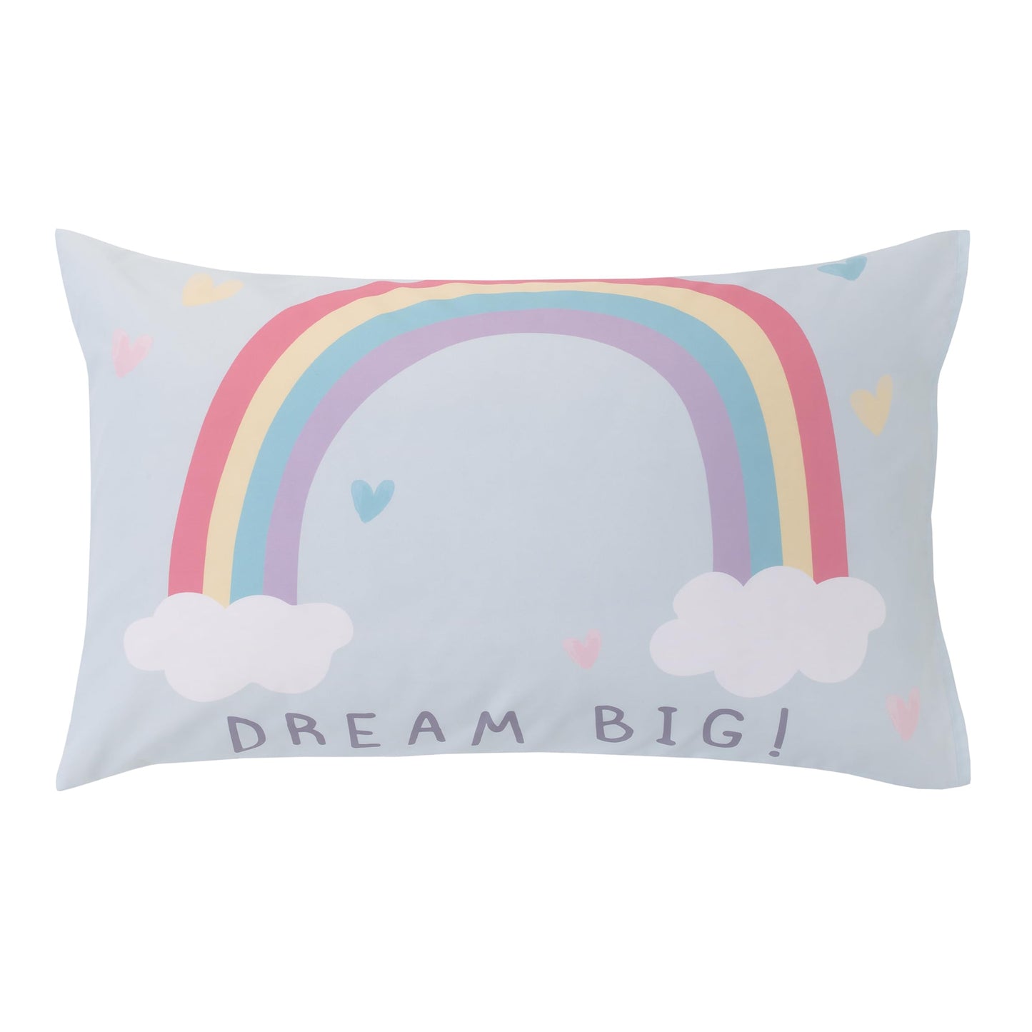 NoJo Carter's Rainbow Unicorn Pink, Purple, and Aqua Dream Big 4 Piece Toddler Bed Set - Comforter, Fitted Bottom Sheet, Flat Top Sheet, and Reversible Pillowcase