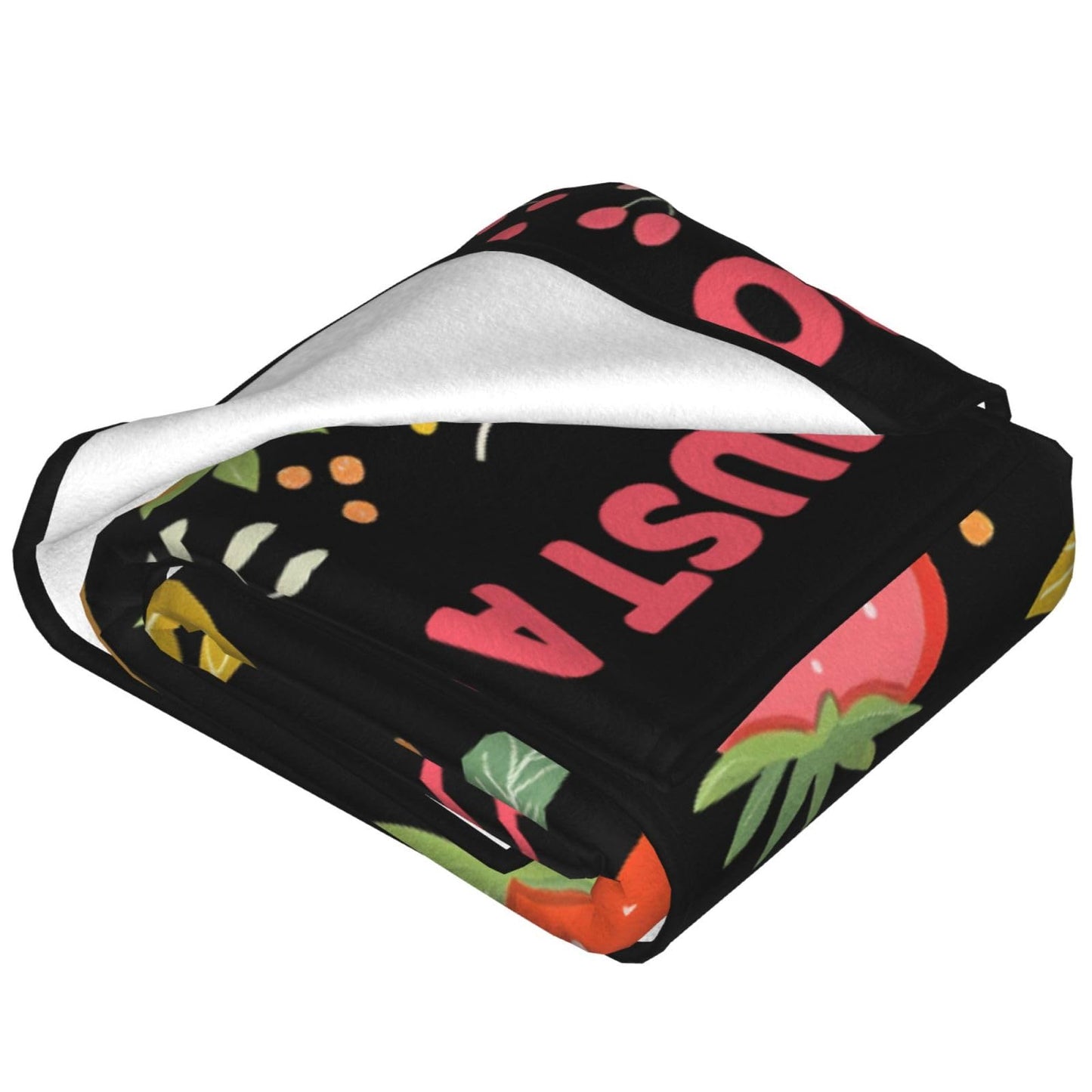 Lovira Just A Girl Who Loves Strawberries Throw Blanket Cute Strawberry Fruits Print Throw Blankets Gifts for Couch Sofa Bed Stuff Decor Soft Cozy Fleece Plush Warm Flannel Bedding for Lover 40"x50"