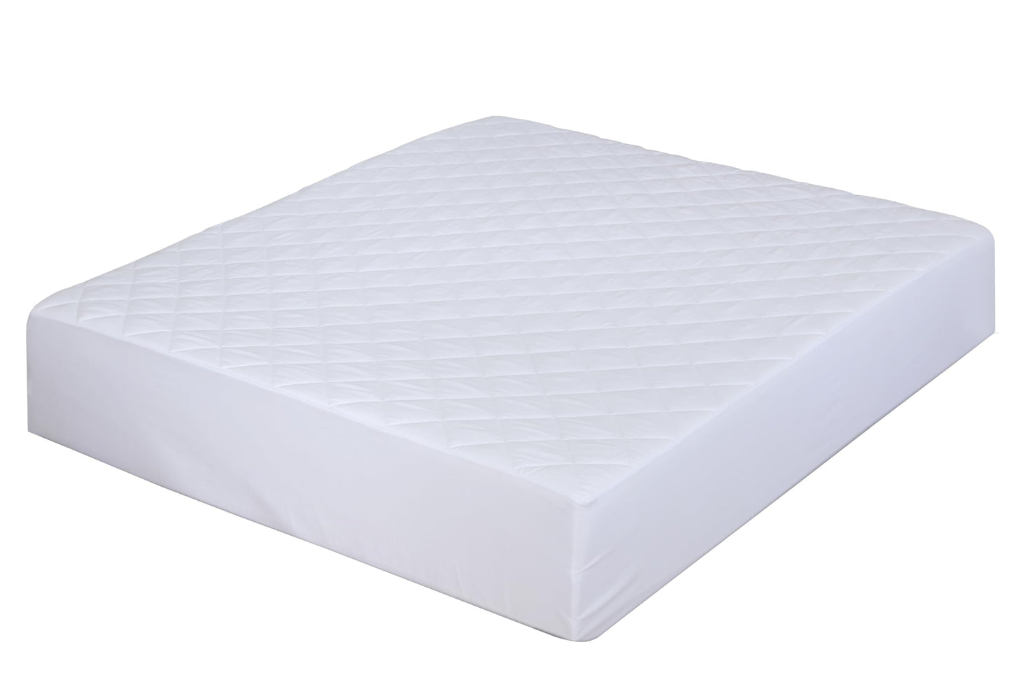 Novastile Queen Size Quilted Fitted Mattress Pad, Elastic Fitted Mattress Topper Protector and Cover with Deep Pocket Stretches up to 18 Inches, Soft & Machine Washable