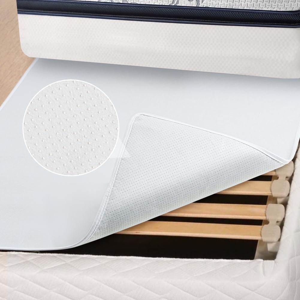 DUJUIKE Mattress Slide Stopper and Gripper, Non Slip Mat for Bed Mattress, Non Slip Rug Pad Underlay Protector Keep Bed and Topper Pad from Sliding for Sofa, Mattresses (Grey, 71 x 78 inch)