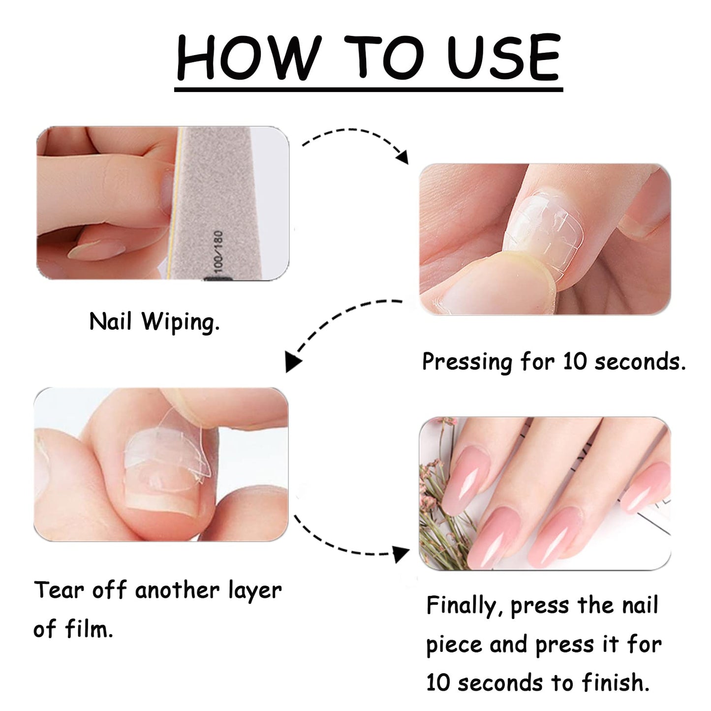 IMSOHOT Long Press on Nails Coffin Glitter Fake Nails Shiny Pink Rhinestone Full Cover False Nails Luxury Ballerina Artificial Acrylic Glue on Nails for Women 24Pcs