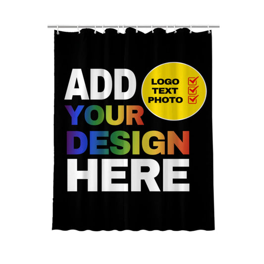 Custom Shower Curtain Design Your Own Text Logo Photo for Bathroom Personalized Shower Curtains Customized Shower Curtains Funny Personalized Gifts 60x79 inch