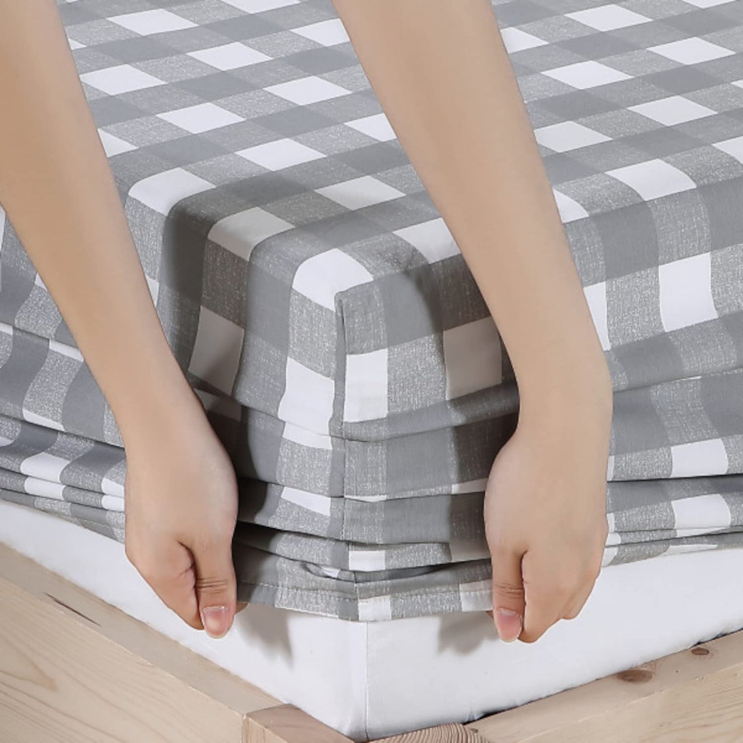 Eddie Bauer - Twin Sheet Set, Cotton Percale Bed Sheets, Crisp & Cool, Ideal Dorm Essentials (Lakehouse Plaid, Twin)