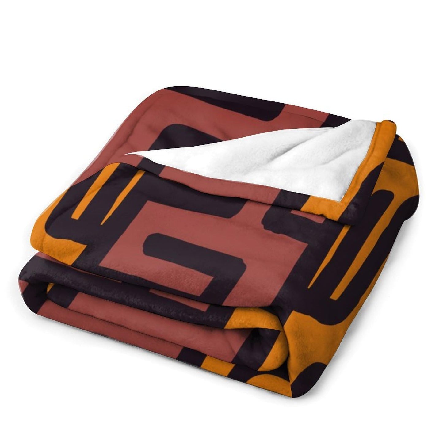 ZhiRain African Mudcloth Bohemian Pattern Throw Blanket Tribal Africa Ethnic Abstract Geometric Blanket for Sofa Bed Couch Chair Or Dorm 50"x60"