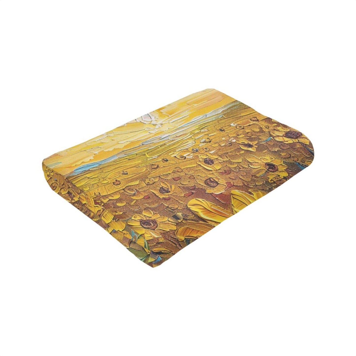 Sunflower Throw Blanket Sunflower Floral Flannel Blankets Flower Fuzzy Plush Super Soft Cozy Warm Decor Gifts for Boys Girls Kids Adults Men Women 40" x 50"
