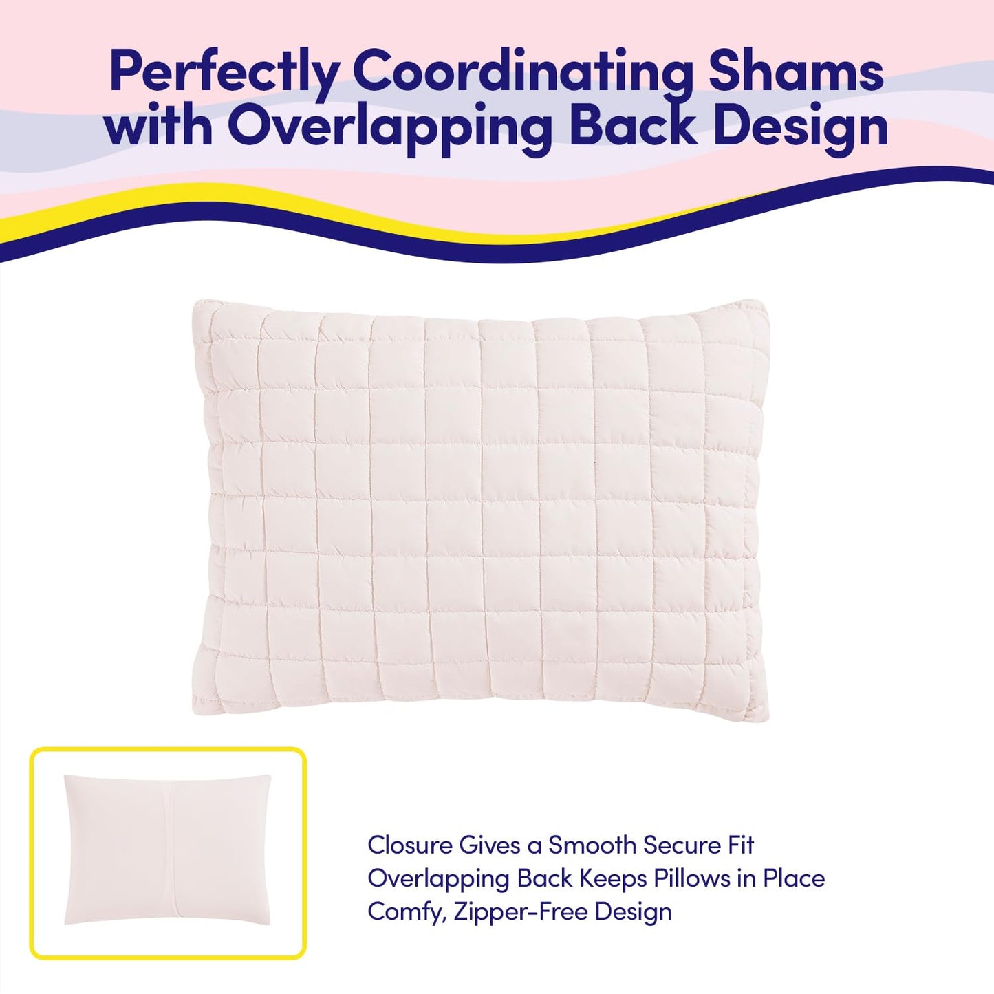 Kids Twin Size Bed in a Bag Tufted Comforter & Sheet Set – Complete Bedding Set with Corner Strap Fitted Sheet, Ultra Soft Lightweight All Season Comforter, Girls Bedroom, Dorm, Guest Room