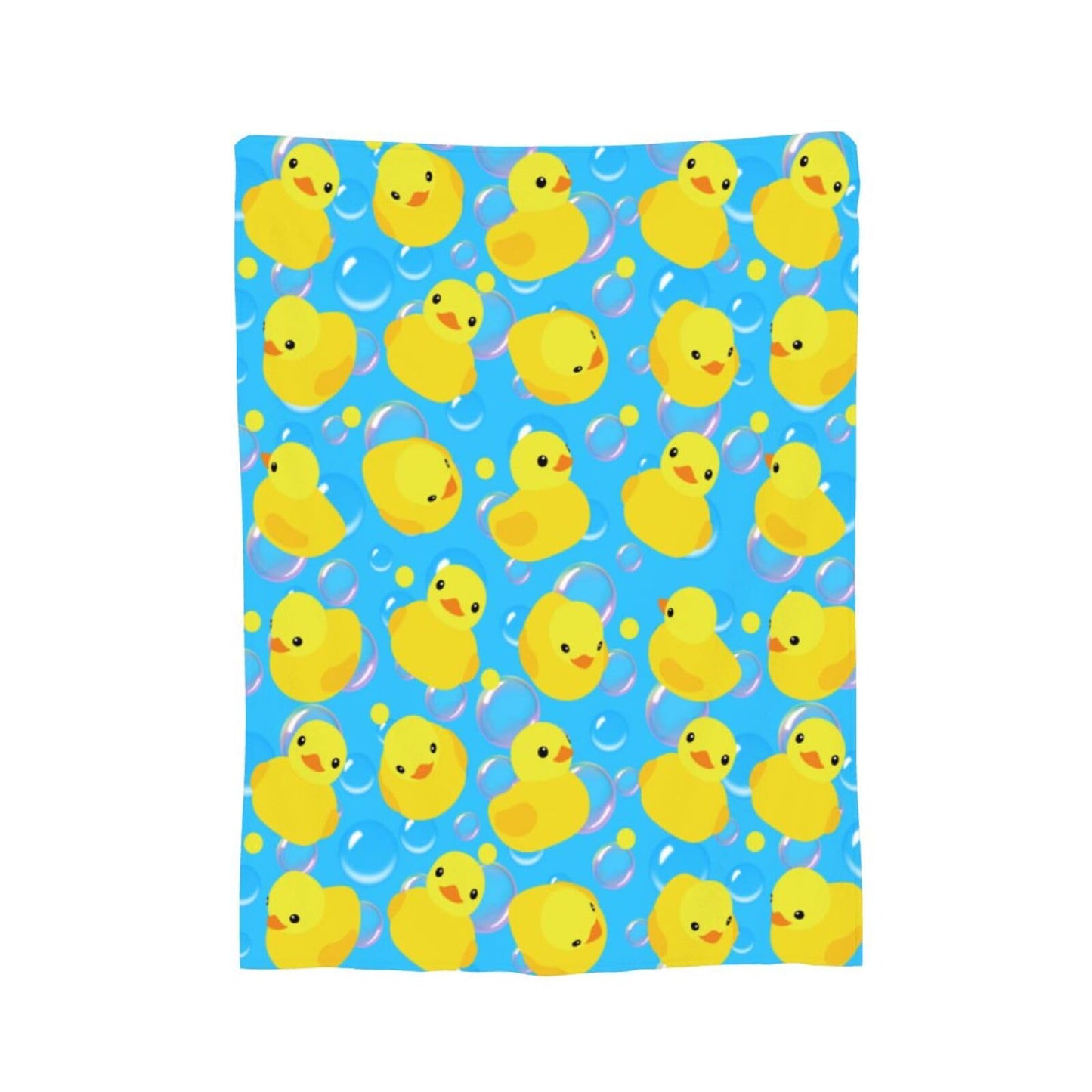 Yellow Rubber Ducks Throw Blanket Gifts Soft Warm Fleece Blankets for Bed Chair Car Sofa Couch Bedroom 60"X50"