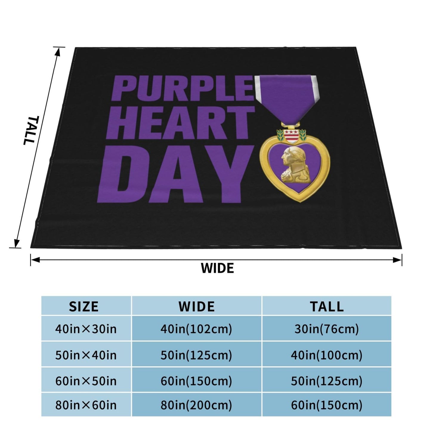 7 August National Military Day Premium Fleece Blanket, Ultra-Soft Plush Throw Blanket, Warm Cozy Fleece Blanket for Bed, Couch & Travel 60"x50"