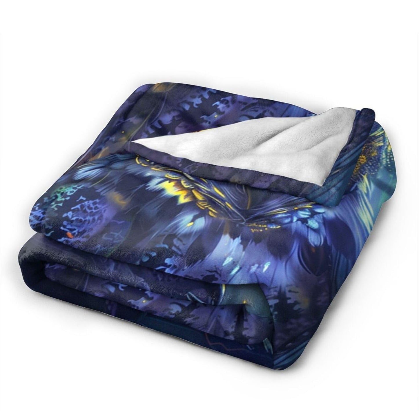 Tijuboni Owl Throw Blanket Owl Gifts for Girls Boys Women Men Kids Adults Soft Flannel Fleece Blanket for Couch Sofa Bed Home Decor 40"x50"