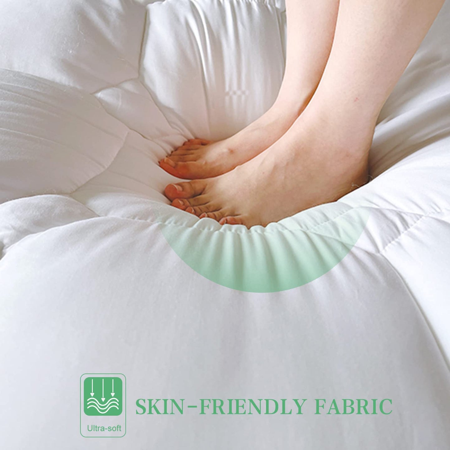 UNILIBRA Twin XL Size Mattress Pad Cooling Rayon from Bamboo, Quilted Fitted Mattress Protector Pillow Top Mattress Cover with Deep Pocket Up to 19 Inches, Ultra Soft Filling Mattress Topper