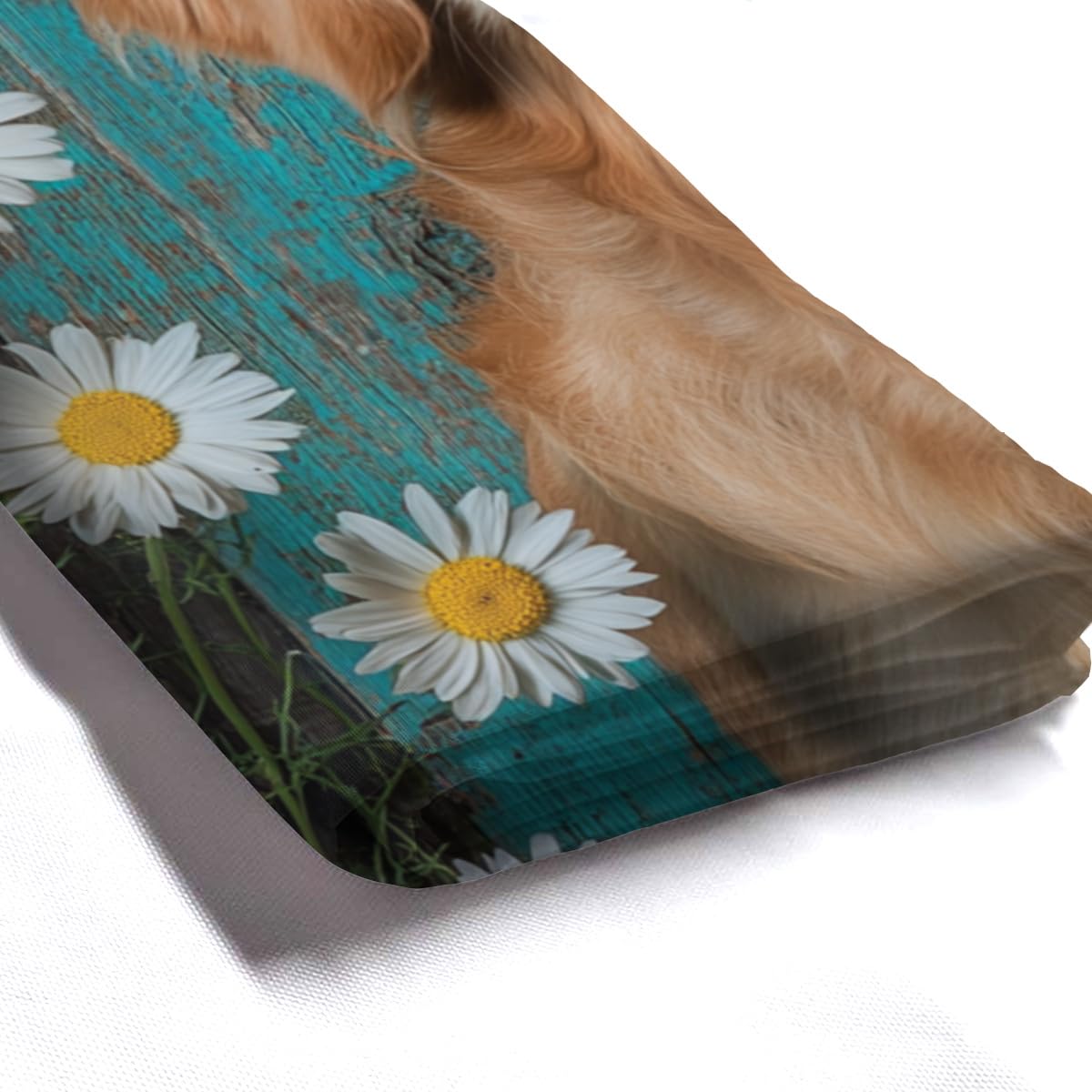 KEEPAEON Golden Retriever Shower Curtain, Cute Funny Shower Curtains for Bathroom Hello Sweet Cheeks Bathroom Decor with Hooks, Bathroom Curtain 72x72 Inches