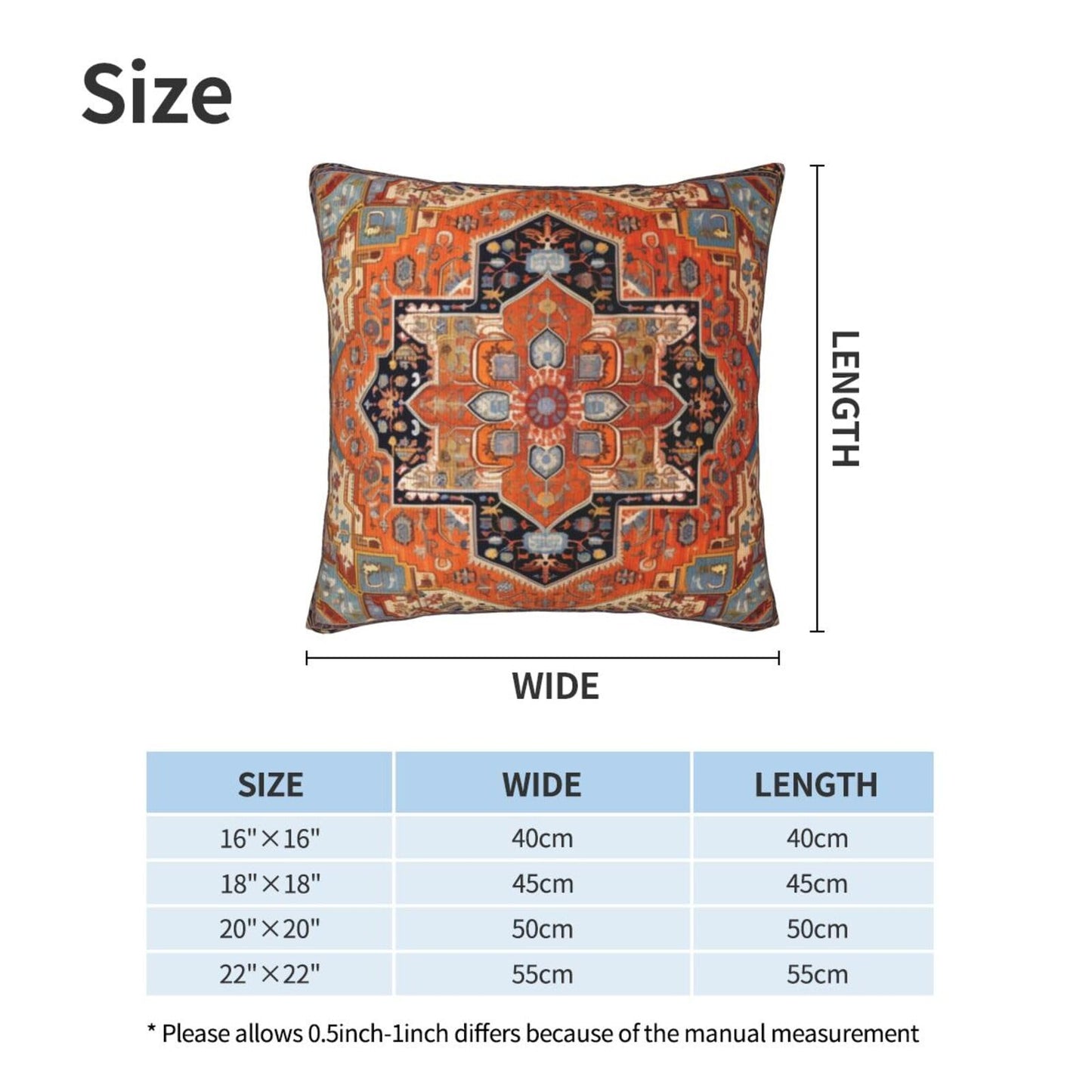 aipoase Geometric Bohemian Throw Pillow Covers 18 X 18 Inch Set of 2 Pillow Cases Decoration Cushion Cover for Sofa Bedroom Living Room Outdoor