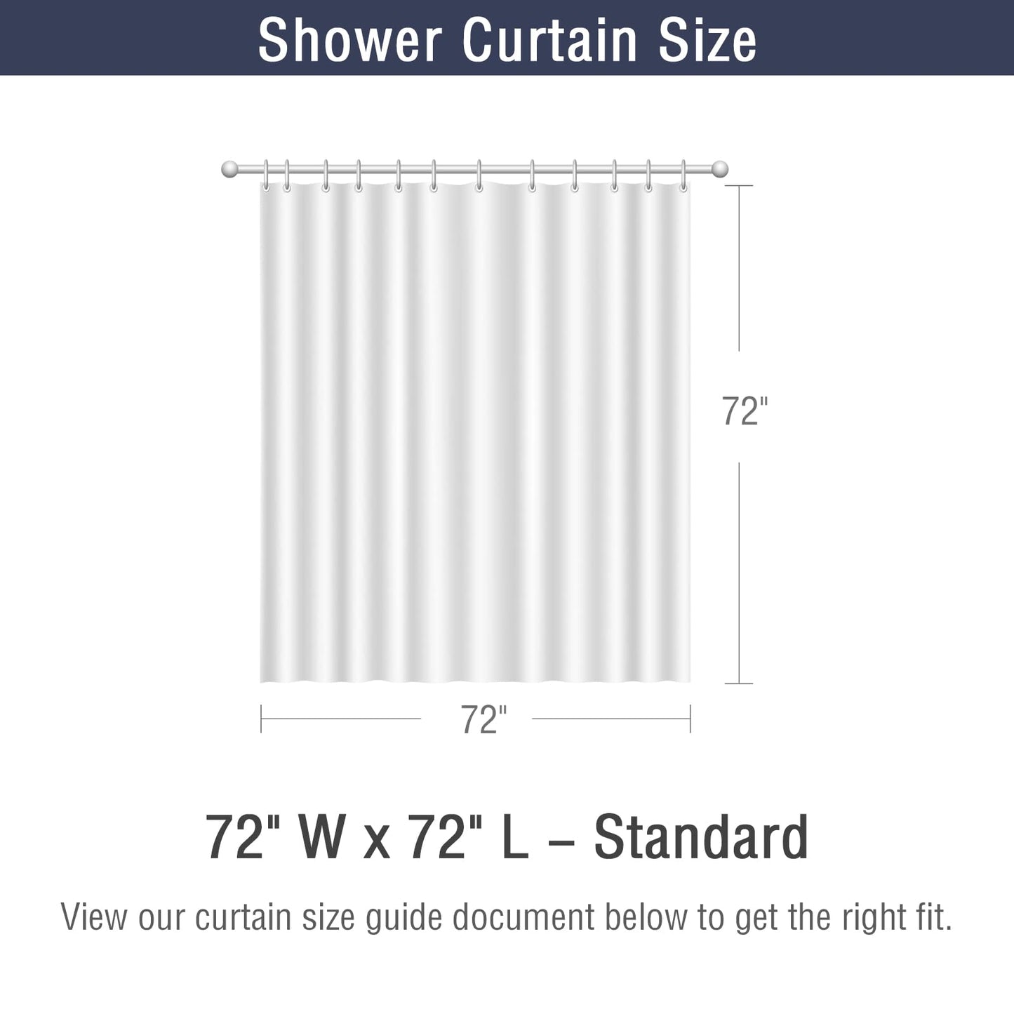 Gibelle White Shower Curtain for Bathroom, 3D Embossed Textured Fabric Shower Curtain, Modern Farmhouse Chic Soft Cloth Shower Curtain Set, 72x72