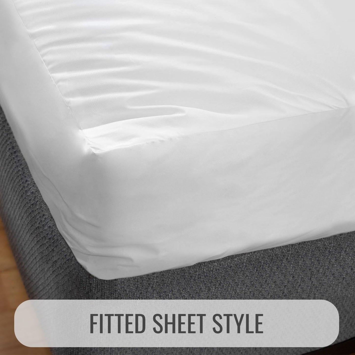 DMI Waterproof Mattress Protector, Mattress Pad, Waterproof Mattress Cover, Bed Pad and Bed Cover, Contoured Fitted Sheet Fit, King, Package May Vary (Pack of 24)
