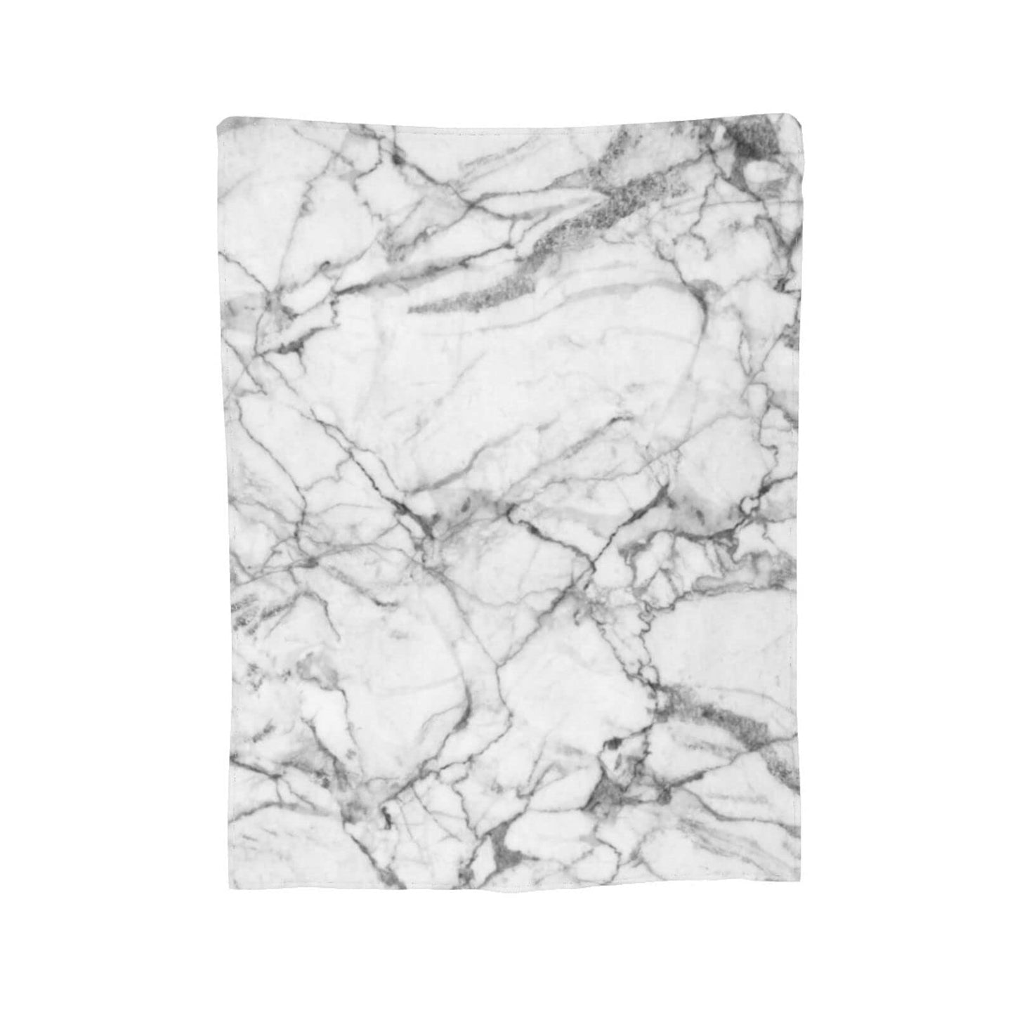 Abucaky Black and White Marble Fleece Throw Blanket Ultra Soft Cozy Decorative Flannel Blanket for Home Bed Couch Chair Travel 60x50in