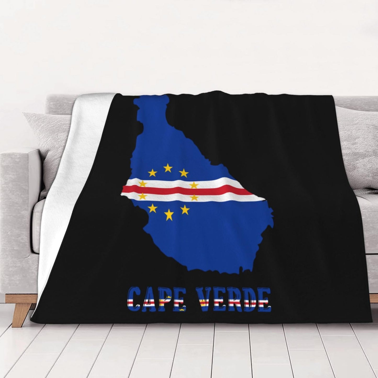 Cape Verde Throw Blanket for Bed and Couch Warm Winter Style - Lightweight Cozy Blanket for All Seasons