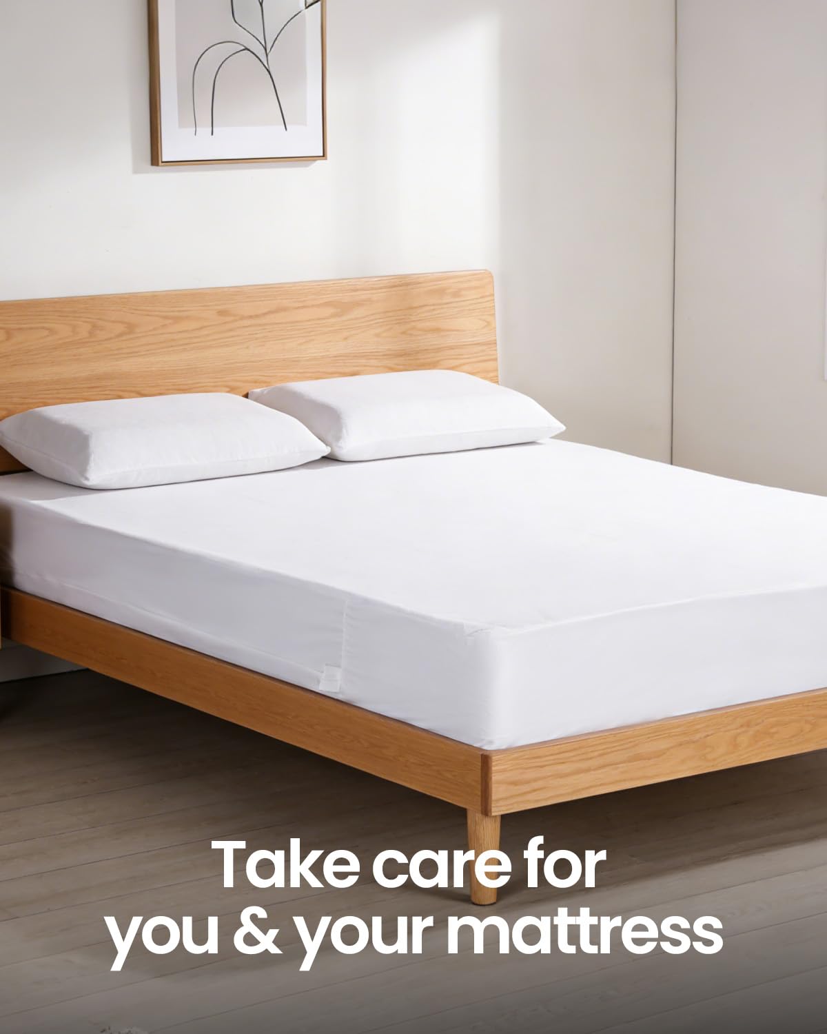 【Dorms Hotel Exclusive】 Twin XL Mattress Protector 39"x80" Fits 10/11/12 in Deep, Zipper, Waterproof, Terry Top Pocket Spring Mattress Cover Encasement