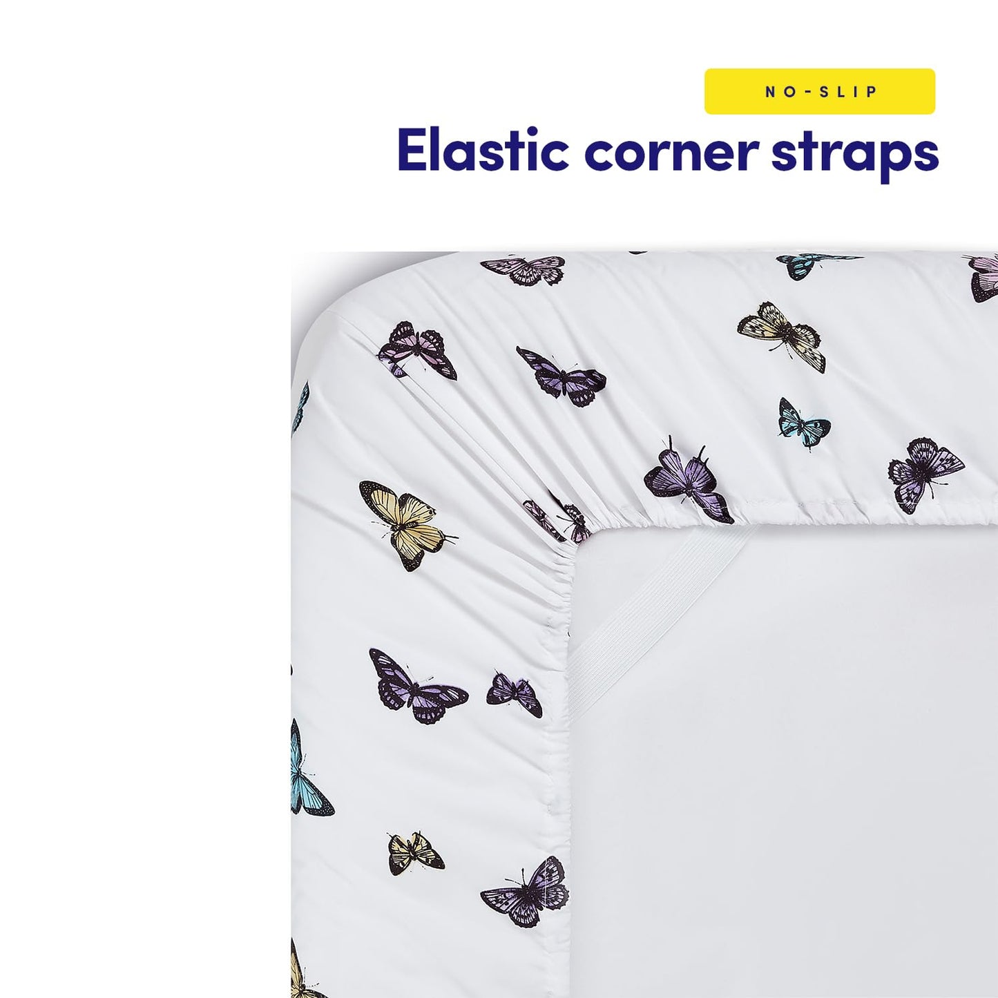 1500 Supreme Kids Bed Sheet Collection - Fun Colorful and Comfortable Boys and Girls Toddler Sheet Sets - Deep Pocket Wrinkle Free Soft and Cozy Bedding - Twin, Butterflies