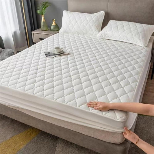 Bedding Waterproof Mattress Protectors with Deep Pocket Fitted Up to 13 inches, Washable Mattress Cover Topper Comfortable Soft Noiseless for Dorm,Home, Hotel (White, Full)