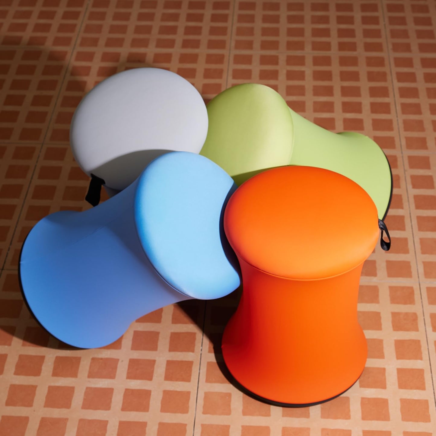 TopJob Boba Chair Stylish Active Wobble Stool, ADHD Chair, Improves Posture and Focus, Ergonomic with Height Adjustable Stool for Adults Children for Home Office, Study Room (Lime Green)