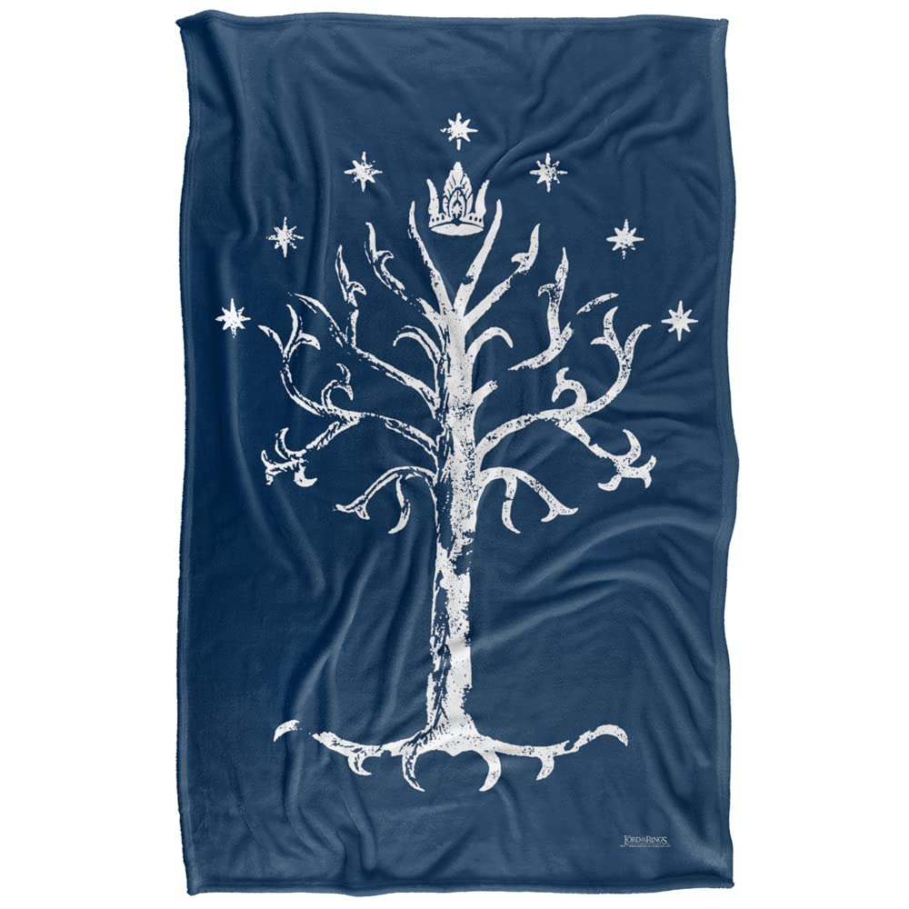 The Lord of The Rings Blanket, 36"x58" Tree of Gondor Silky Touch Super Soft Throw Blanket