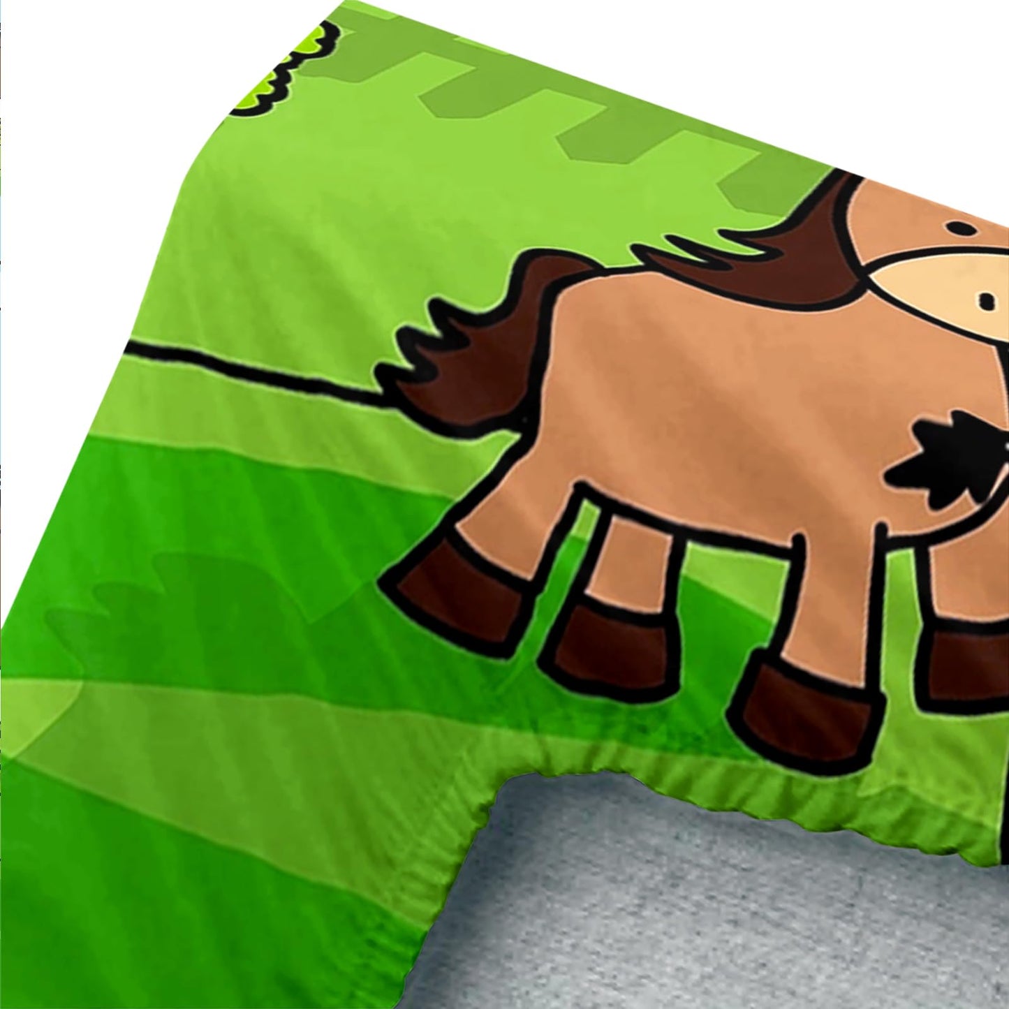 QOOMO Farm Animal Sheet Set,Farmhouse Kids Bed Sheets,Cartoon Animals 16" Deep Pocket Bed Sheet Set for Boys/Girls/Kids/Teens，1 Fitted Sheet,1 Flat Sheet and 2 Pillowcases，Twin Size