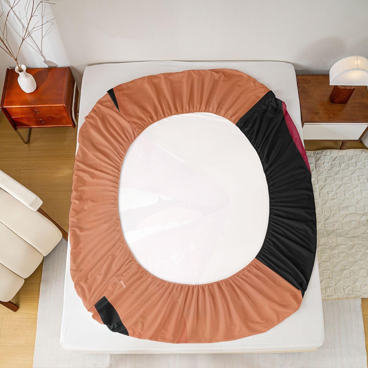 Erosebridal Black Girls Pink Fitted Sheet for Kids African Black Women Full Bedding Set Vogue Fashion Gorgeous Bed Sheets for Girls Women Teens Minimalist Romantic Makeup Sheets with 2 Pillow Cases