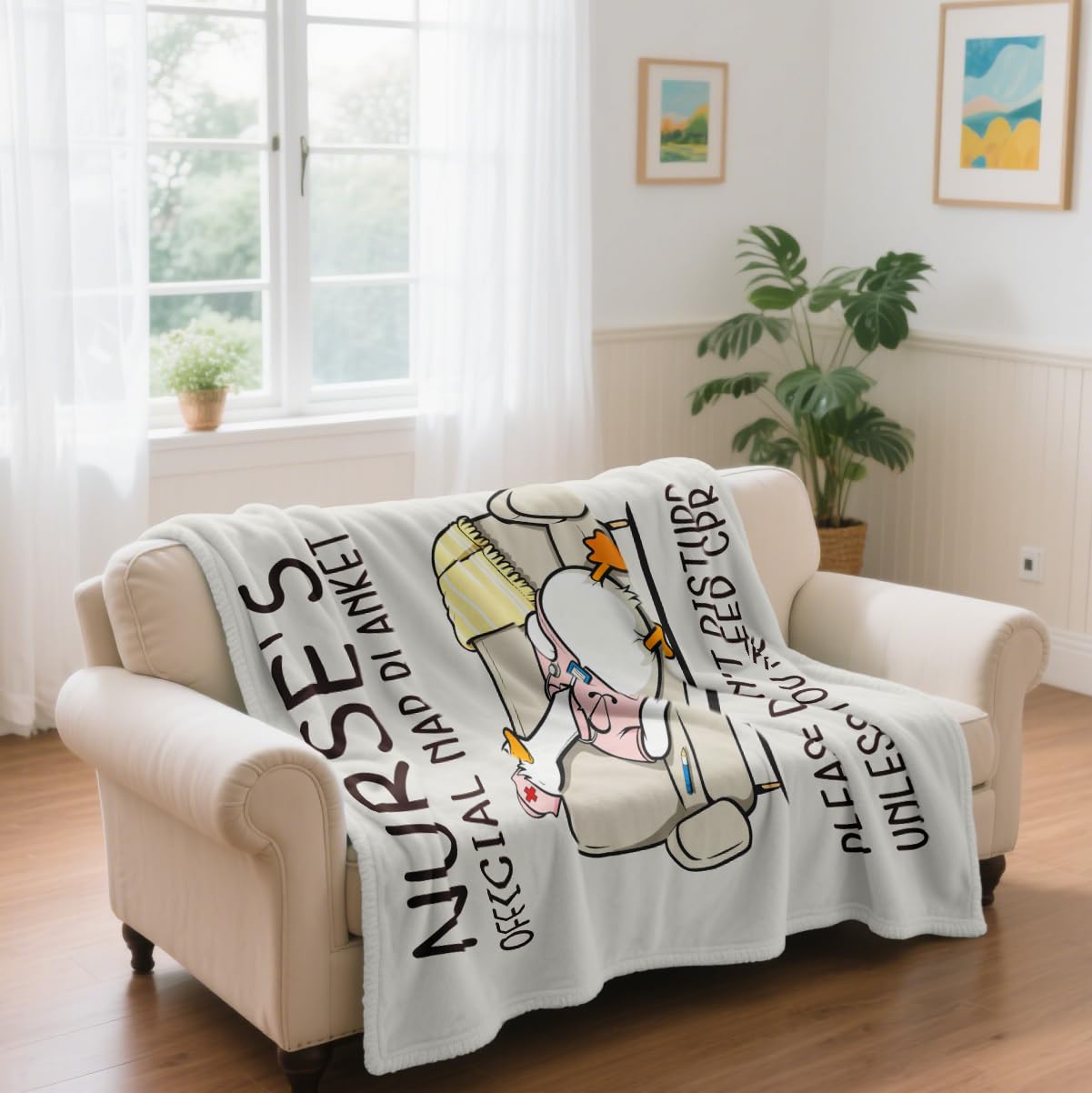 Bariceneth Nurses Week Gifts Blanket 50" X 60", Nurse Gifts for Women, Gifts for Nurses, Nurse Appreciation/Week/Day Gifts 2026, LPN RN Nursing Student Graduation Birthday Present