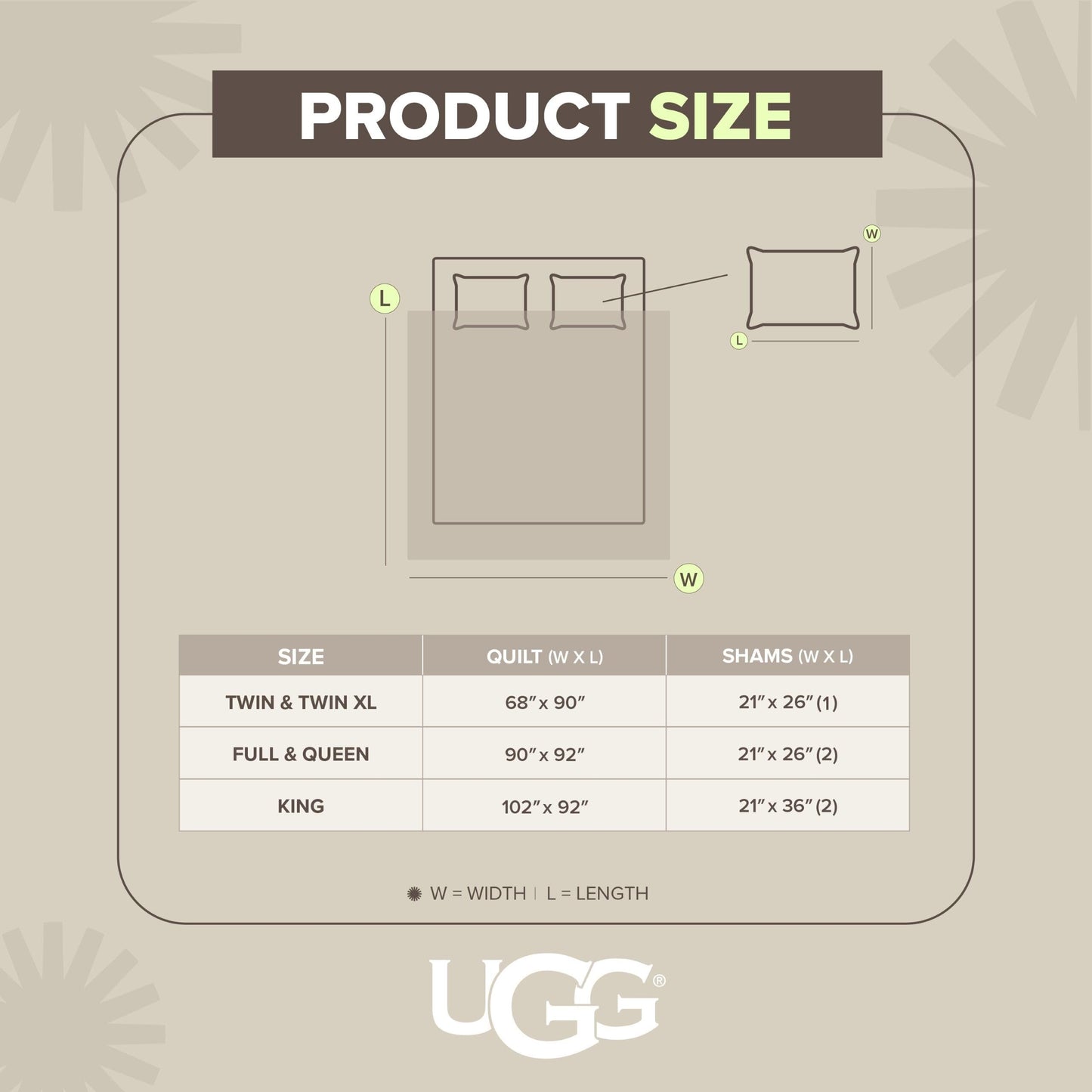 UGG Full/Queen Quilt Set with 2 Pillow Shams – 3 Piece Lightweight All-Season Bedspread, Ultra-Soft Fluffy Reversible Quilt Set for Apartment, Home & Modern Bedroom Decor, Cream (Gizelle)