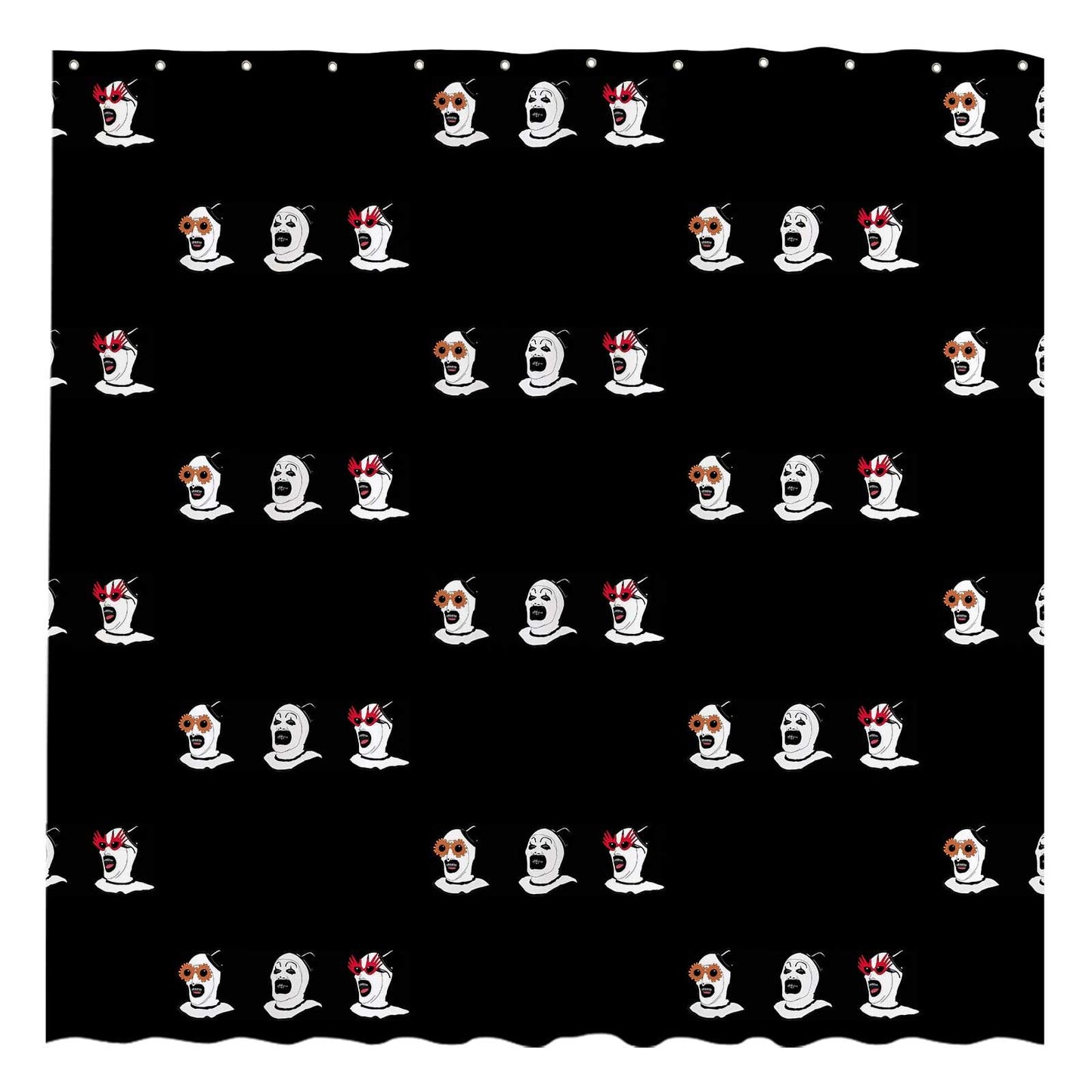 Funnytree Nightmare Clown Shower Curtain, The Horror Show Bathroom Decor, Waterproof Fabric Durable Easy Care Washable, 72"X72"(Hooks Not Included) SC00202-002